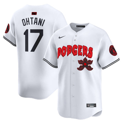 Men's Dodgers Stranger Things Vapor Premier Limited Jersey - All Stitched