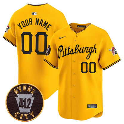 PIT 412 Patch Vapor Premier Limited Custom Jersey V4 - All Stitched