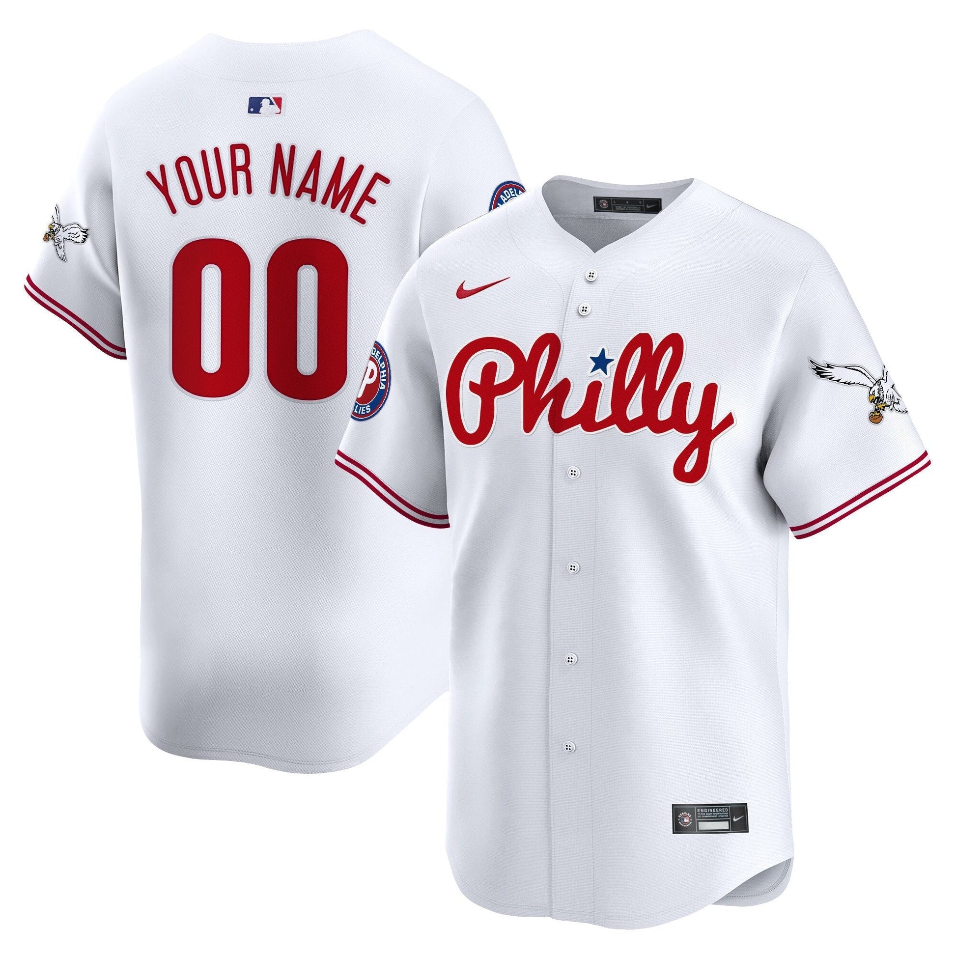 Phillies & Eagles Vapor Premier Limited Custom Jersey - All Stitched