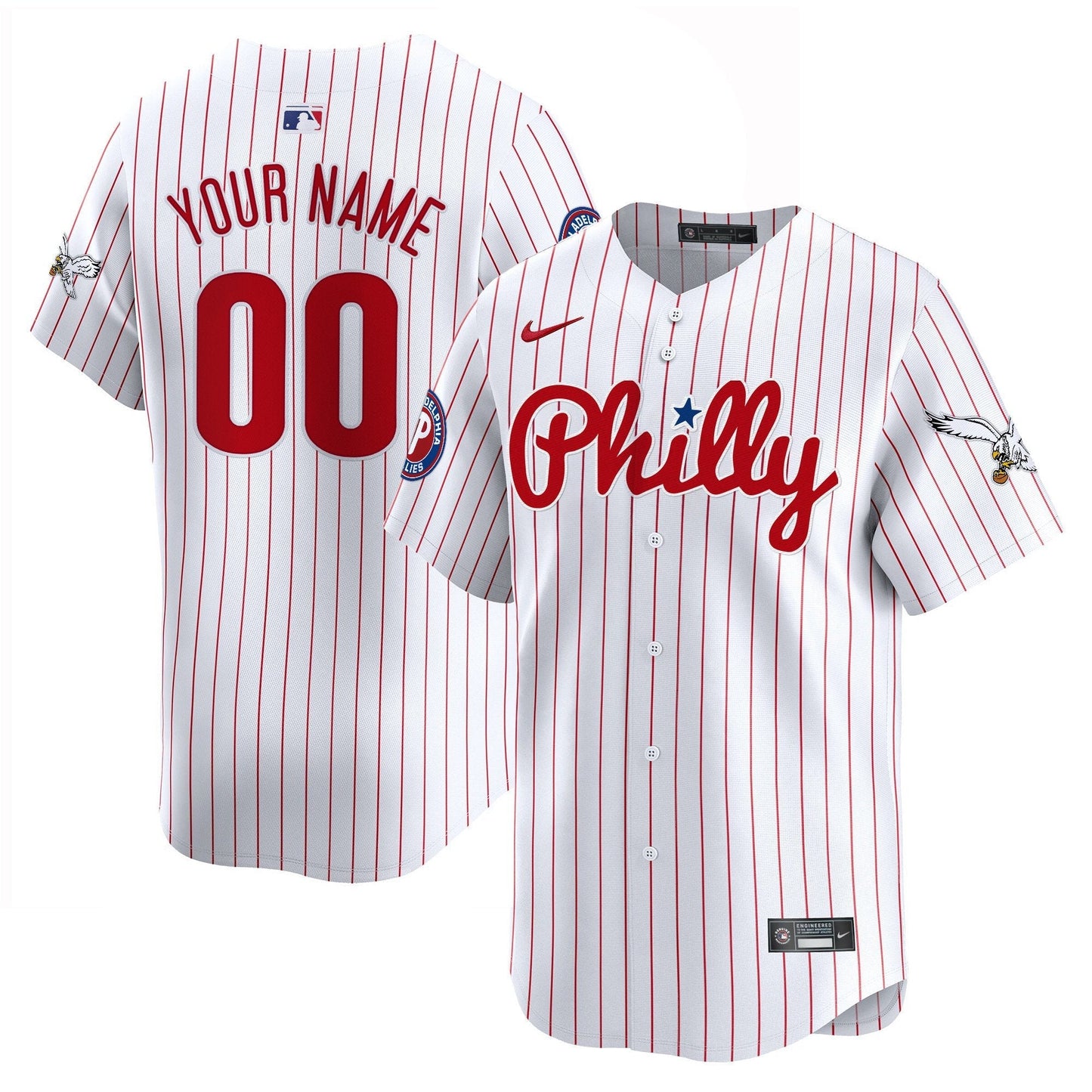 Phillies & Eagles Vapor Premier Limited Custom Jersey - All Stitched