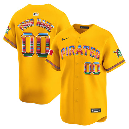 Pittsburgh Pirates Mexico Vapor Premier Limited Custom Jersey - All Stitched