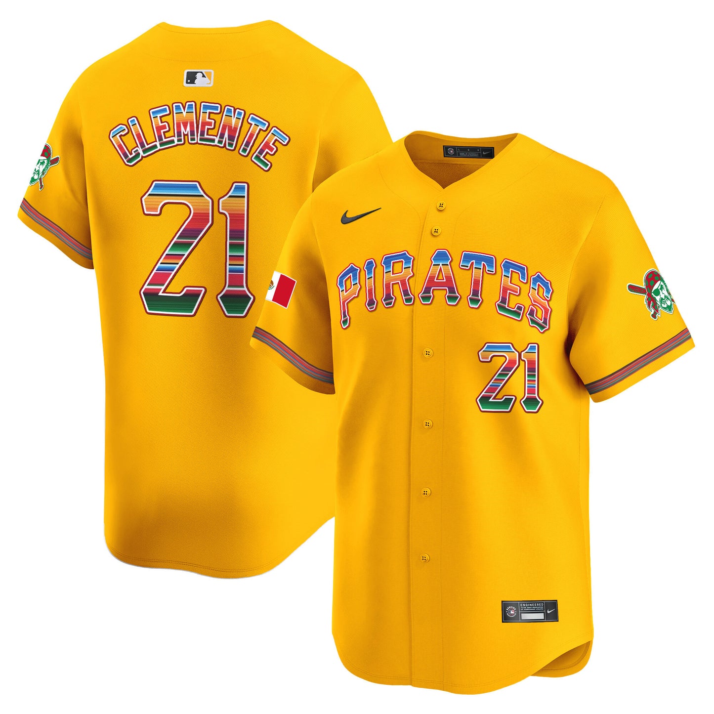Men's Pittsburgh Pirates Mexico Vapor Premier Limited Jersey - All Stitched