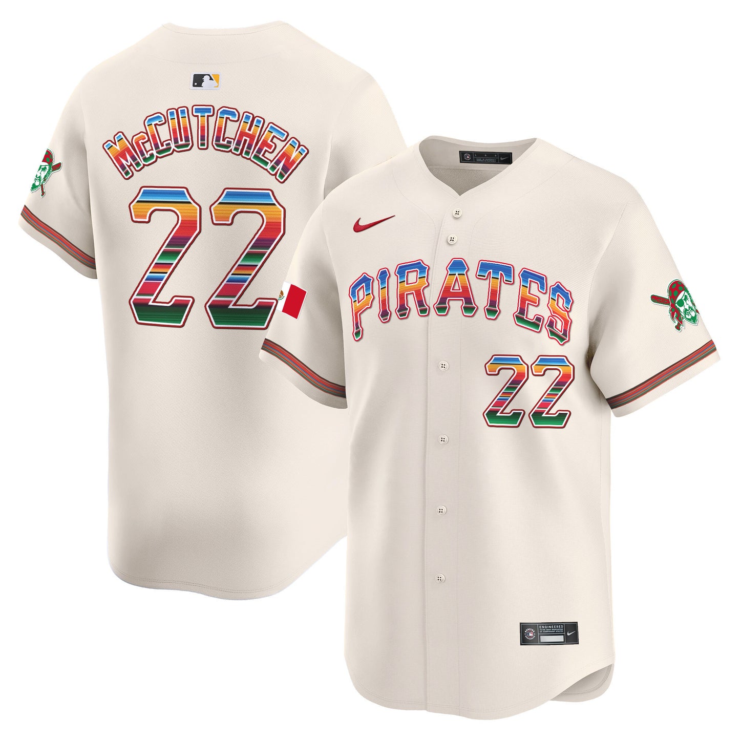 Men's Pittsburgh Pirates Mexico Vapor Premier Limited Jersey - All Stitched