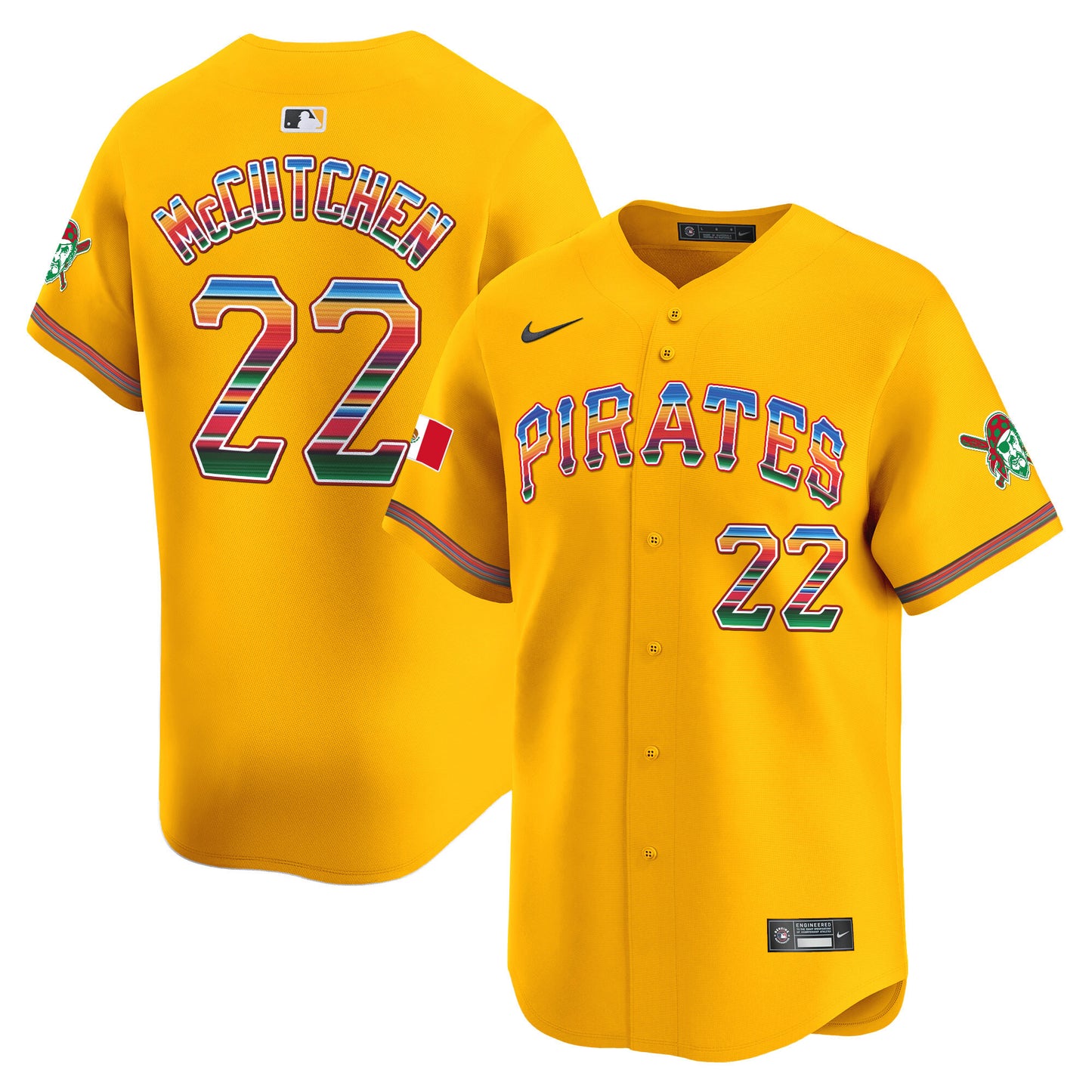 Men's Pittsburgh Pirates Mexico Vapor Premier Limited Jersey - All Stitched