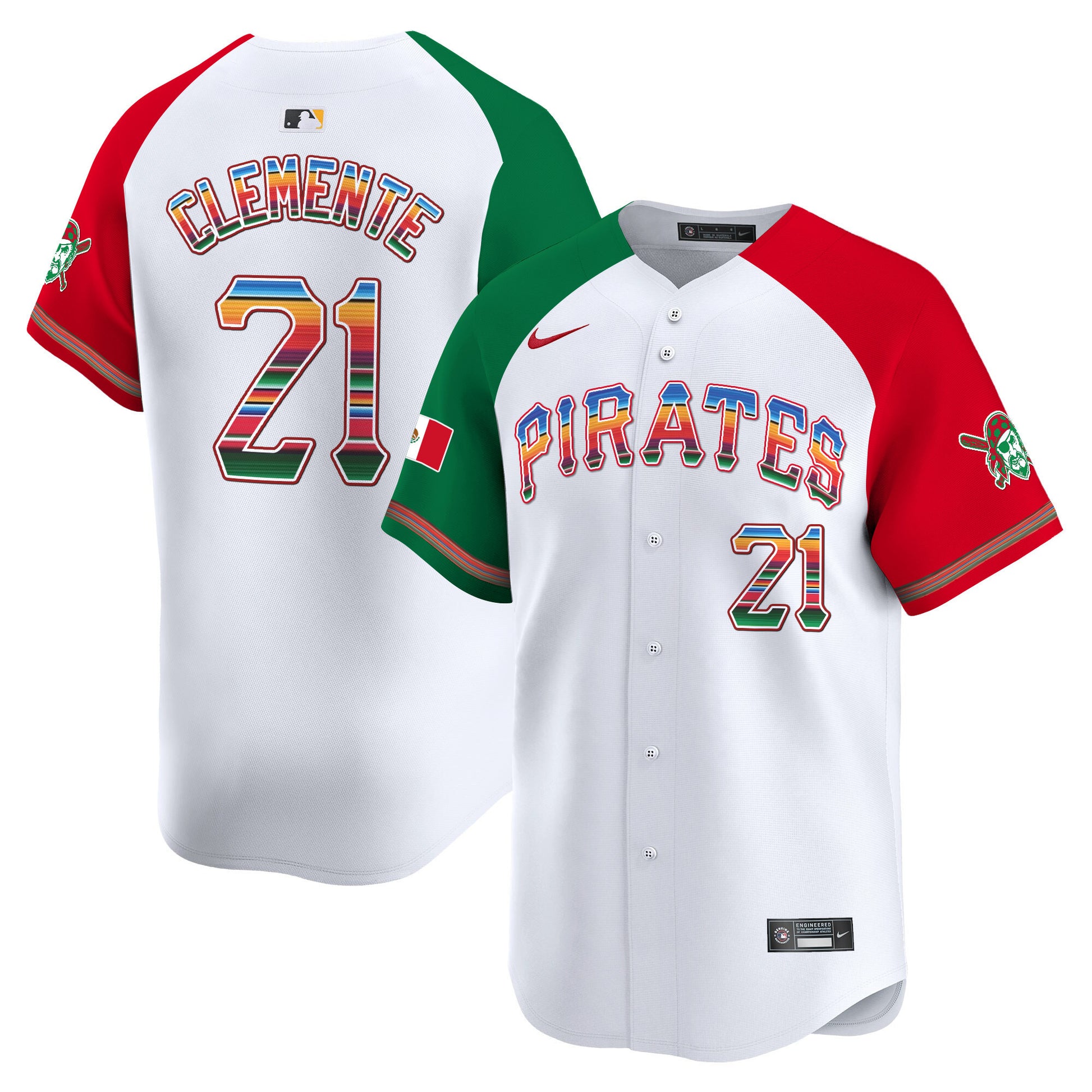 Men's Pittsburgh Pirates Mexico Vapor Premier Limited Jersey - All Stitched