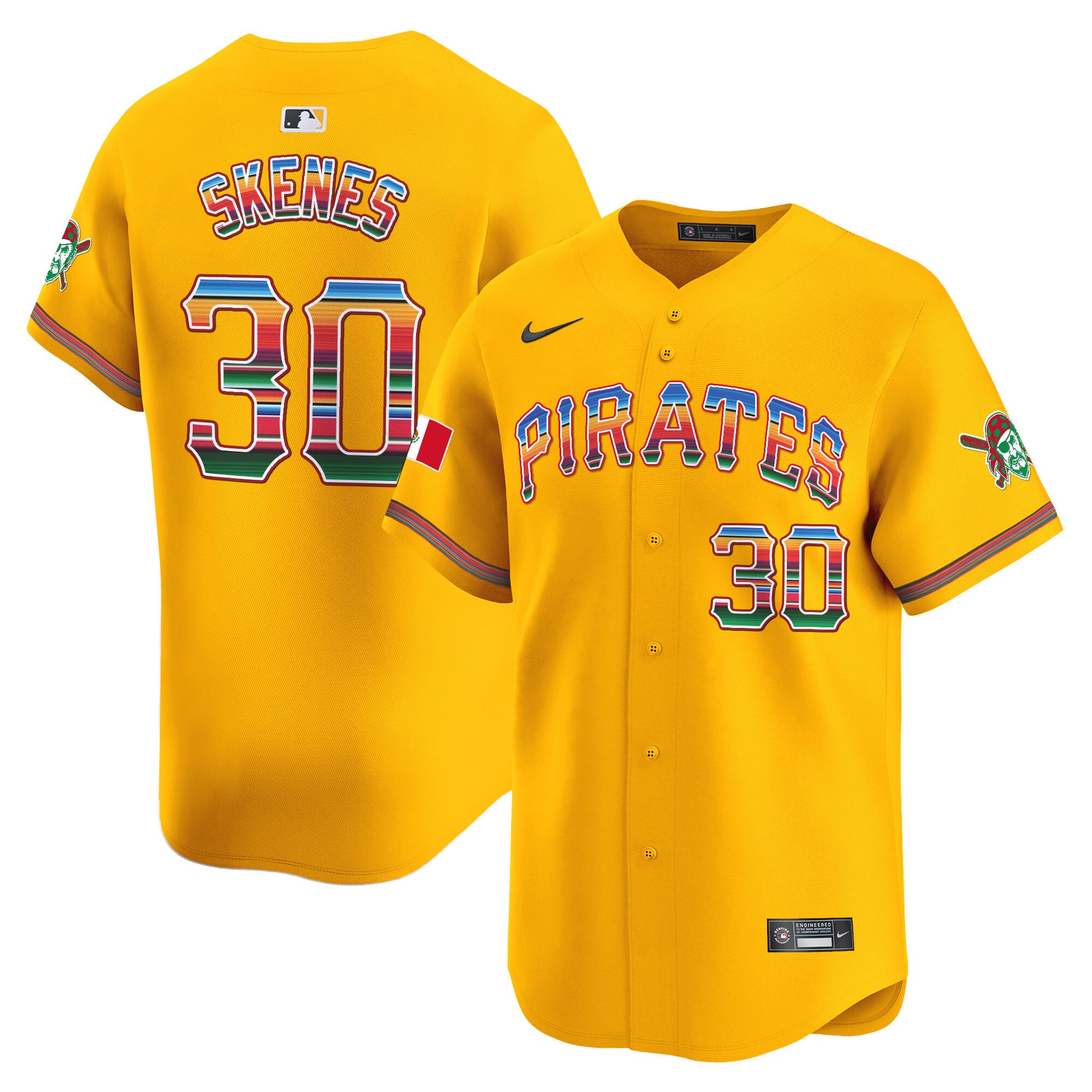 Men's Pittsburgh Pirates Mexico Vapor Premier Limited Jersey - All Stitched