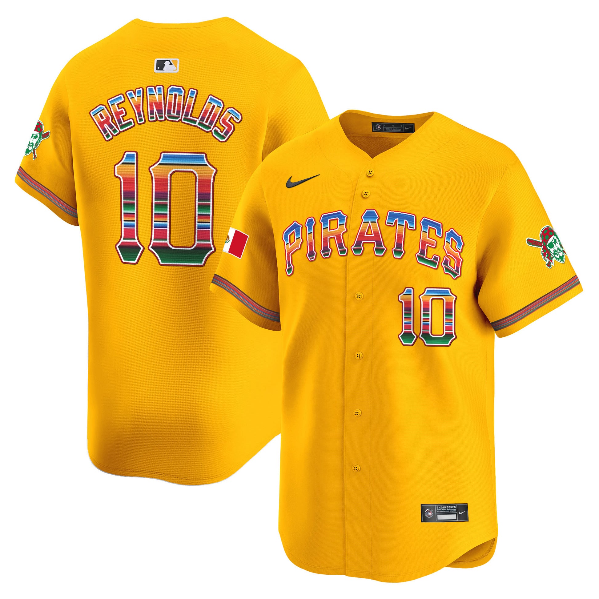 Men's Pittsburgh Pirates Mexico Vapor Premier Limited Jersey - All Stitched
