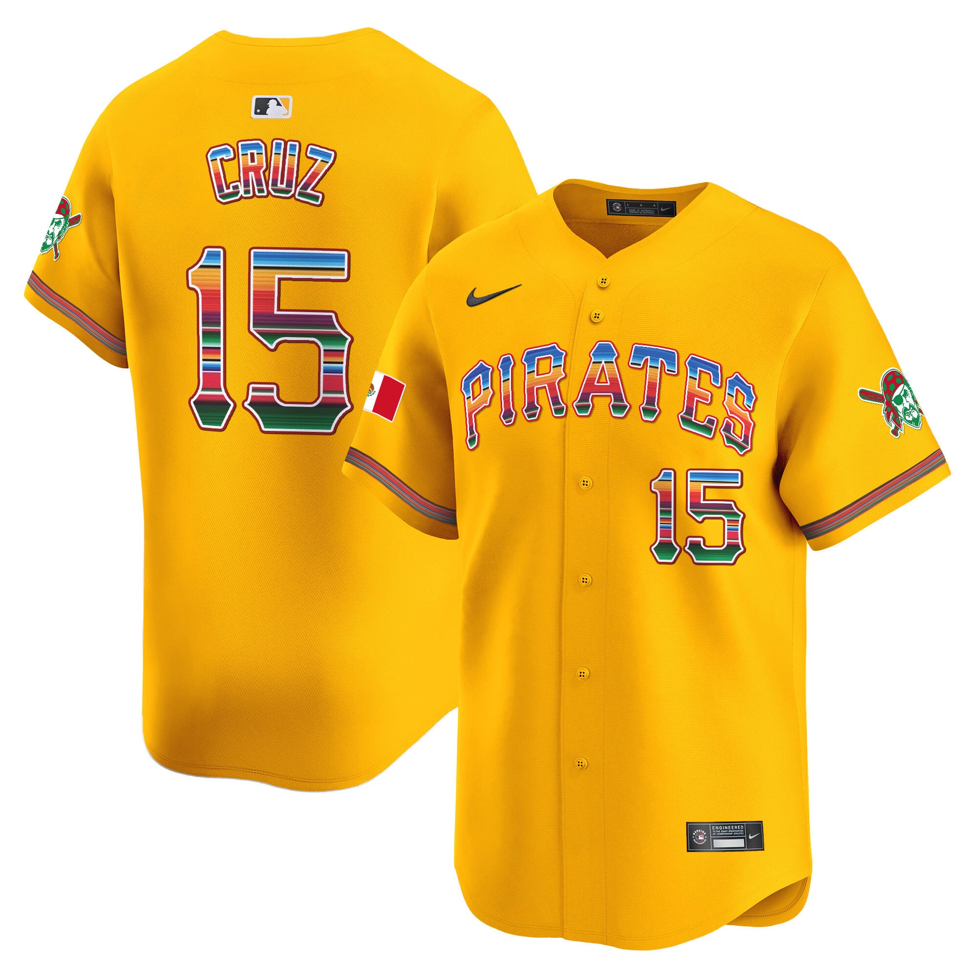 Men's Pittsburgh Pirates Mexico Vapor Premier Limited Jersey - All Stitched