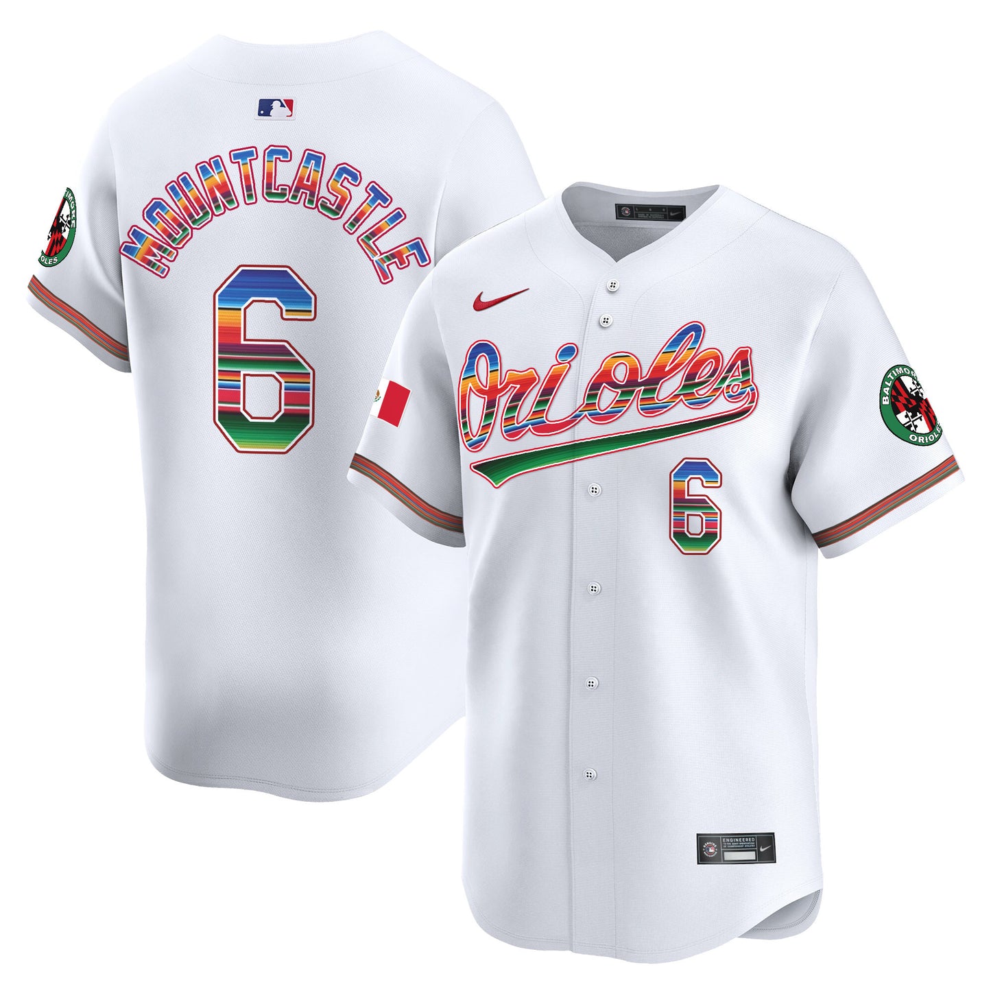 Men's Baltimore Orioles Mexico Vapor Premier Limited Jersey - All Stitched