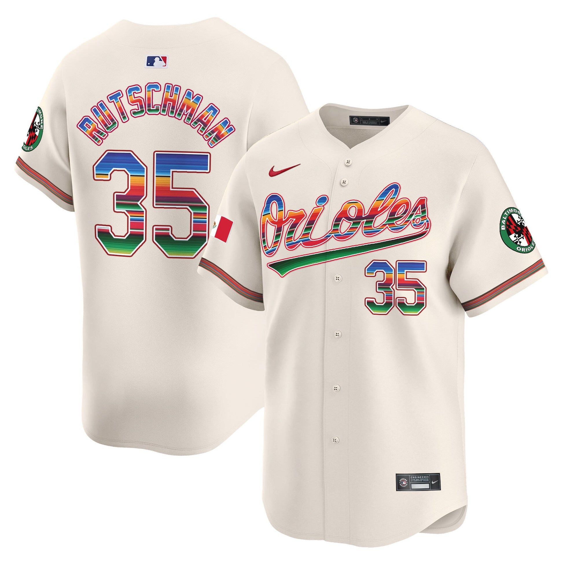 Men's Baltimore Orioles Mexico Vapor Premier Limited Jersey - All Stitched