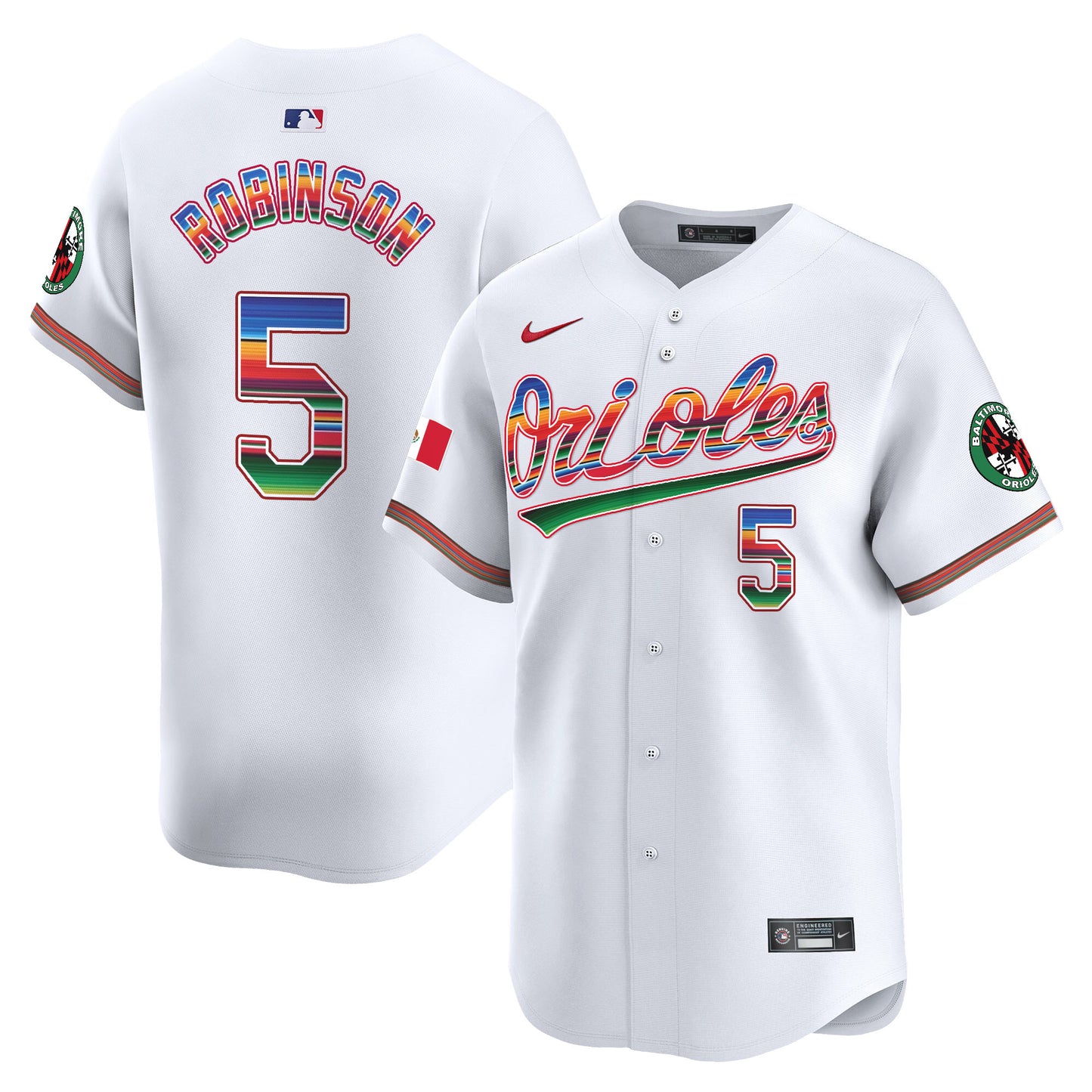 Men's Baltimore Orioles Mexico Vapor Premier Limited Jersey - All Stitched