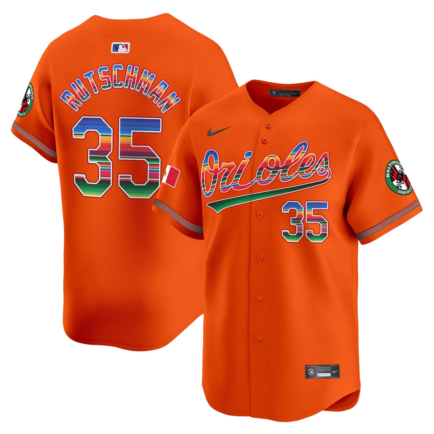 Men's Baltimore Orioles Mexico Vapor Premier Limited Jersey - All Stitched