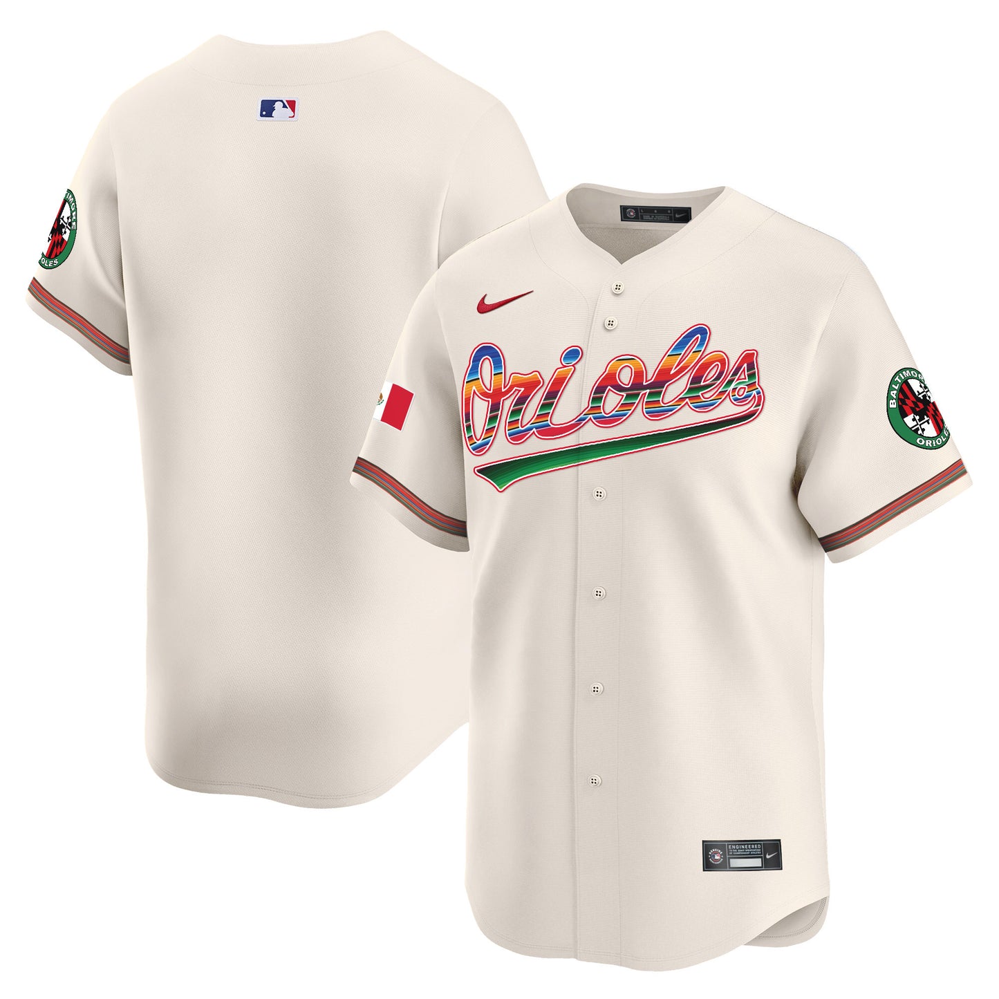 Men's Baltimore Orioles Mexico Vapor Premier Limited Jersey - All Stitched