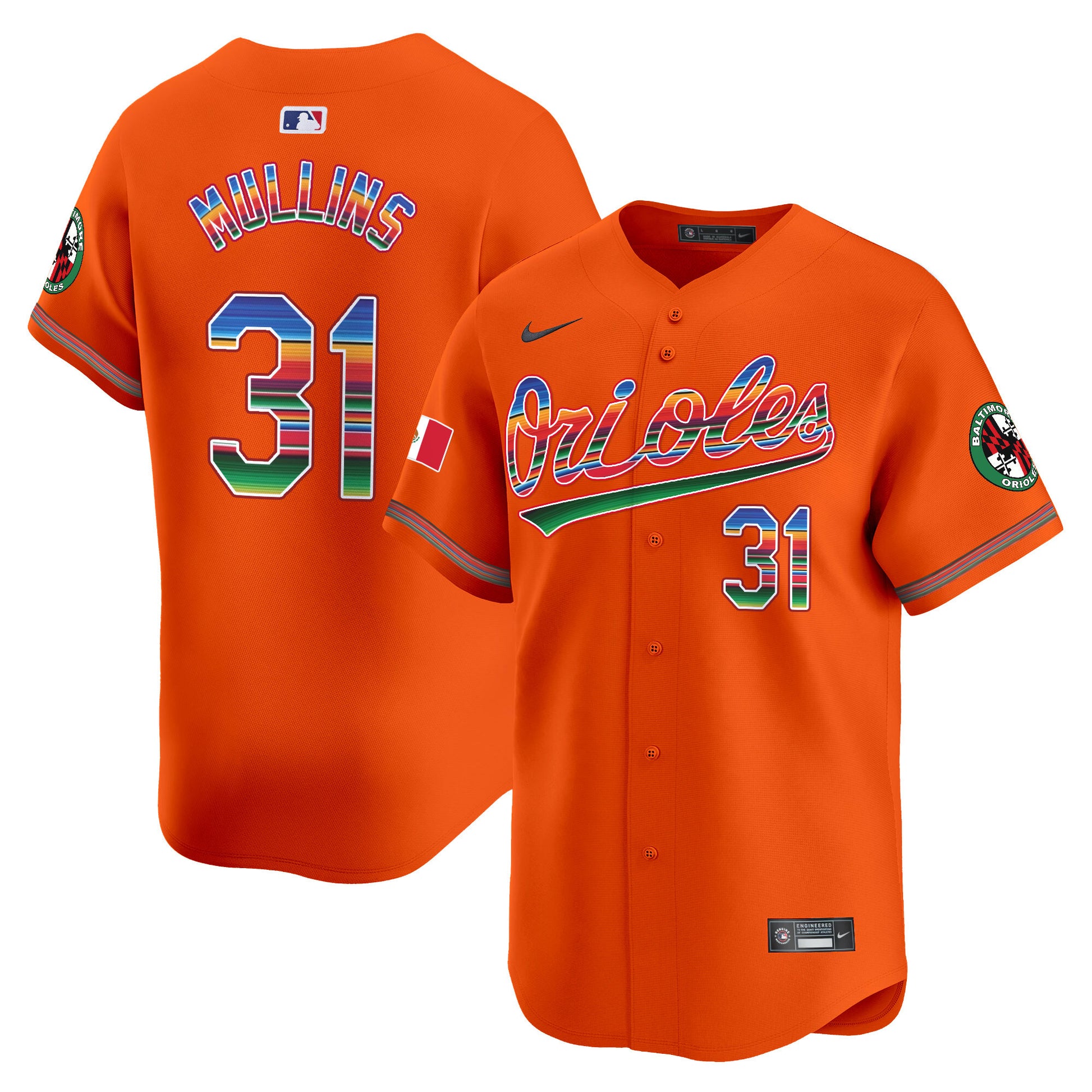 Men's Baltimore Orioles Mexico Vapor Premier Limited Jersey - All Stitched