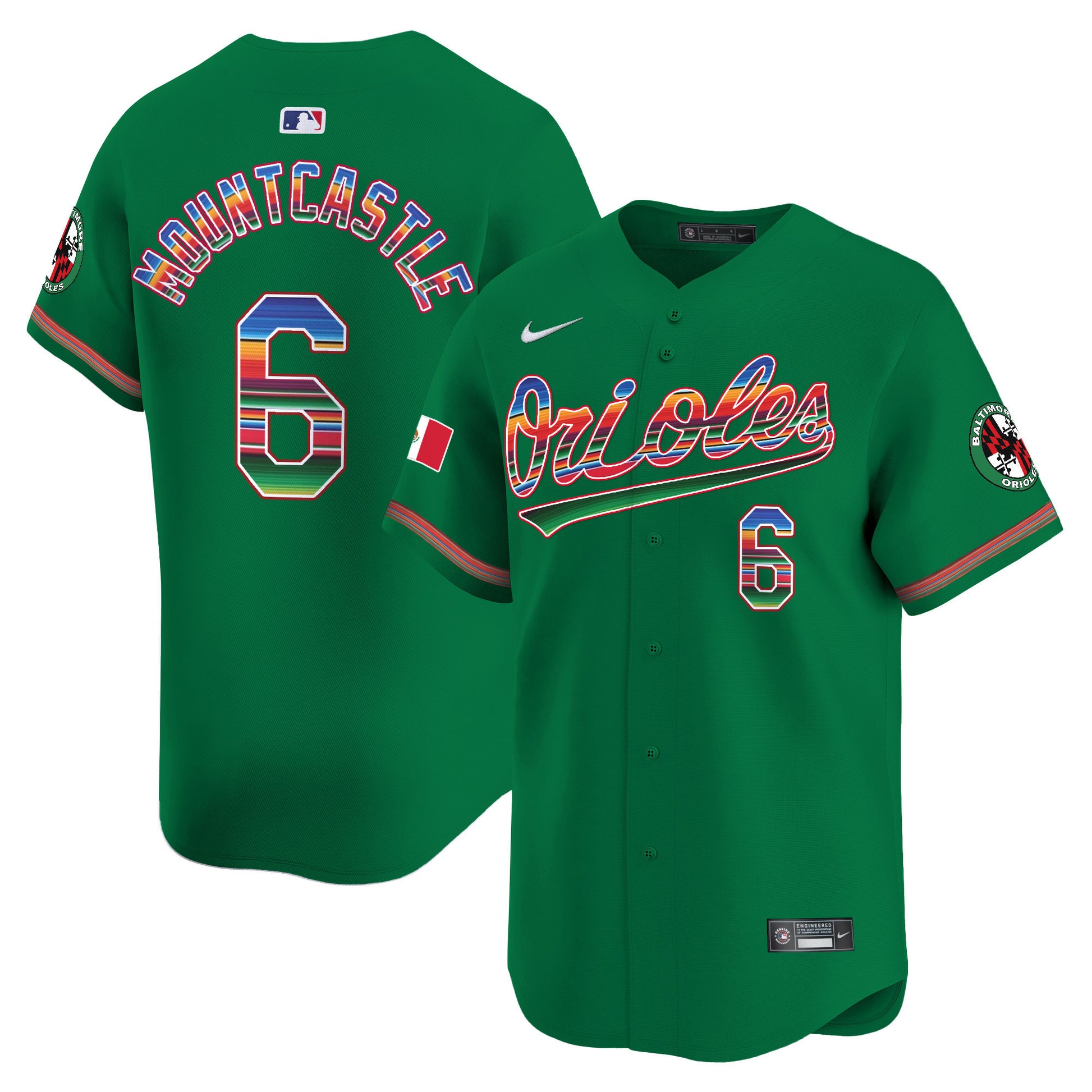 Men's Baltimore Orioles Mexico Vapor Premier Limited Jersey - All Stitched