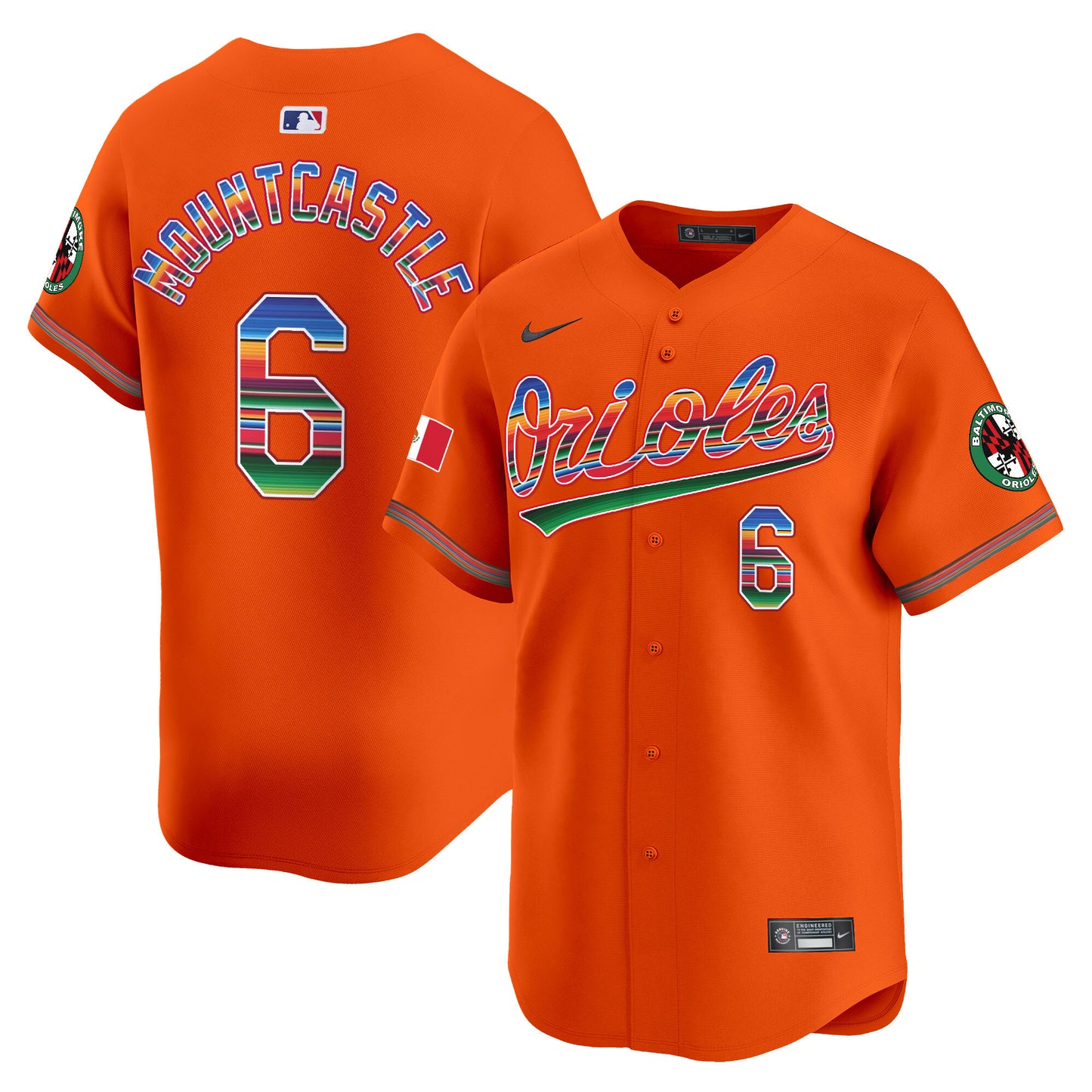 Men's Baltimore Orioles Mexico Vapor Premier Limited Jersey - All Stitched