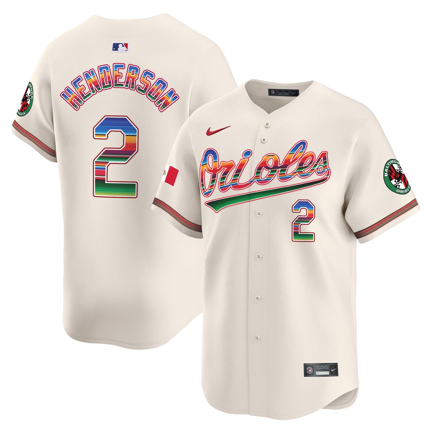 Men's Baltimore Orioles Mexico Vapor Premier Limited Jersey - All Stitched