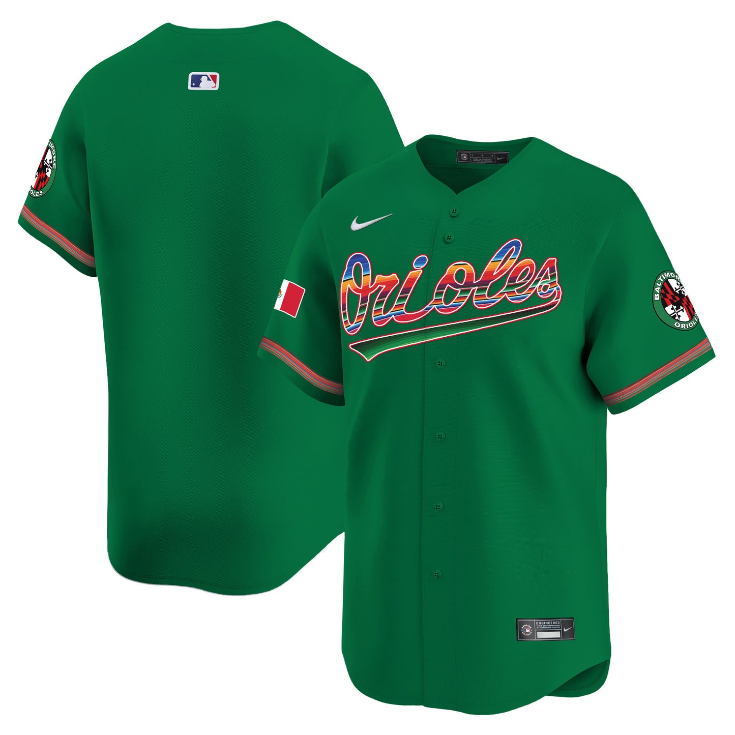 Men's Baltimore Orioles Mexico Vapor Premier Limited Jersey - All Stitched
