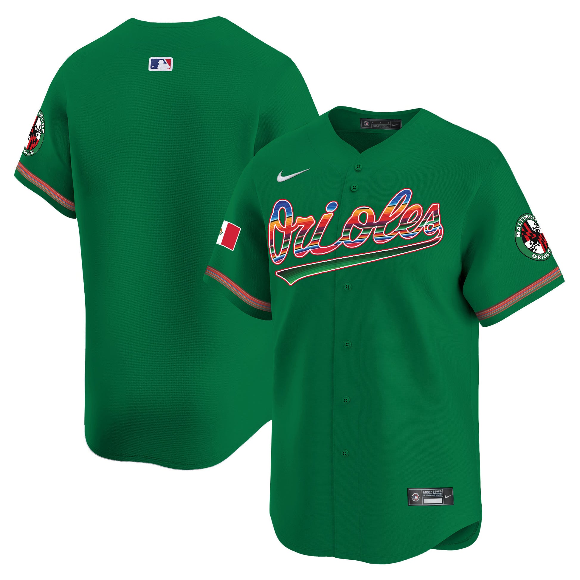 Men's Baltimore Orioles Mexico Vapor Premier Limited Jersey - All Stitched