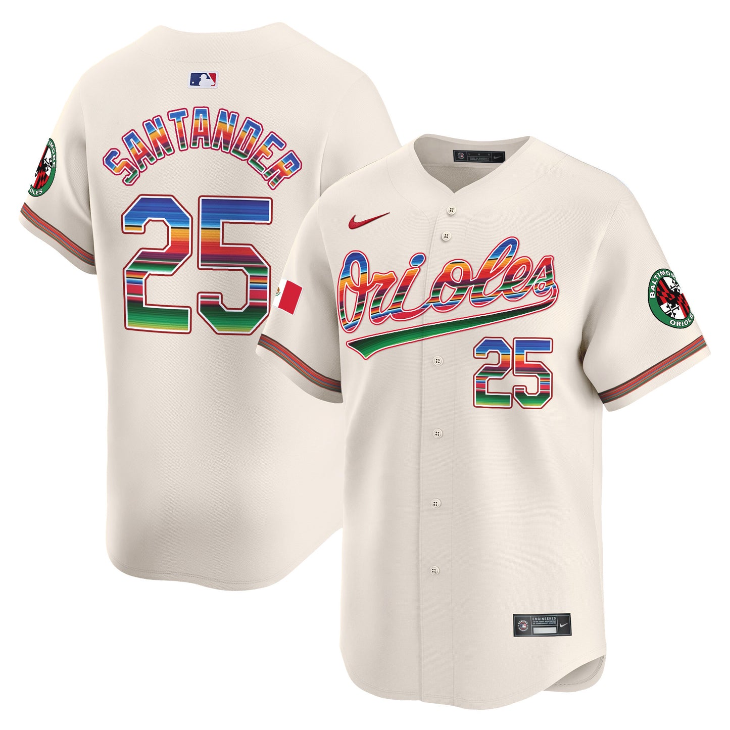 Men's Baltimore Orioles Mexico Vapor Premier Limited Jersey - All Stitched