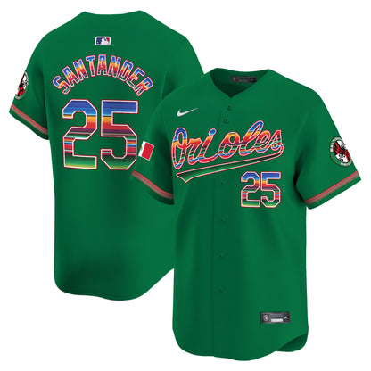 Men's Baltimore Orioles Mexico Vapor Premier Limited Jersey - All Stitched