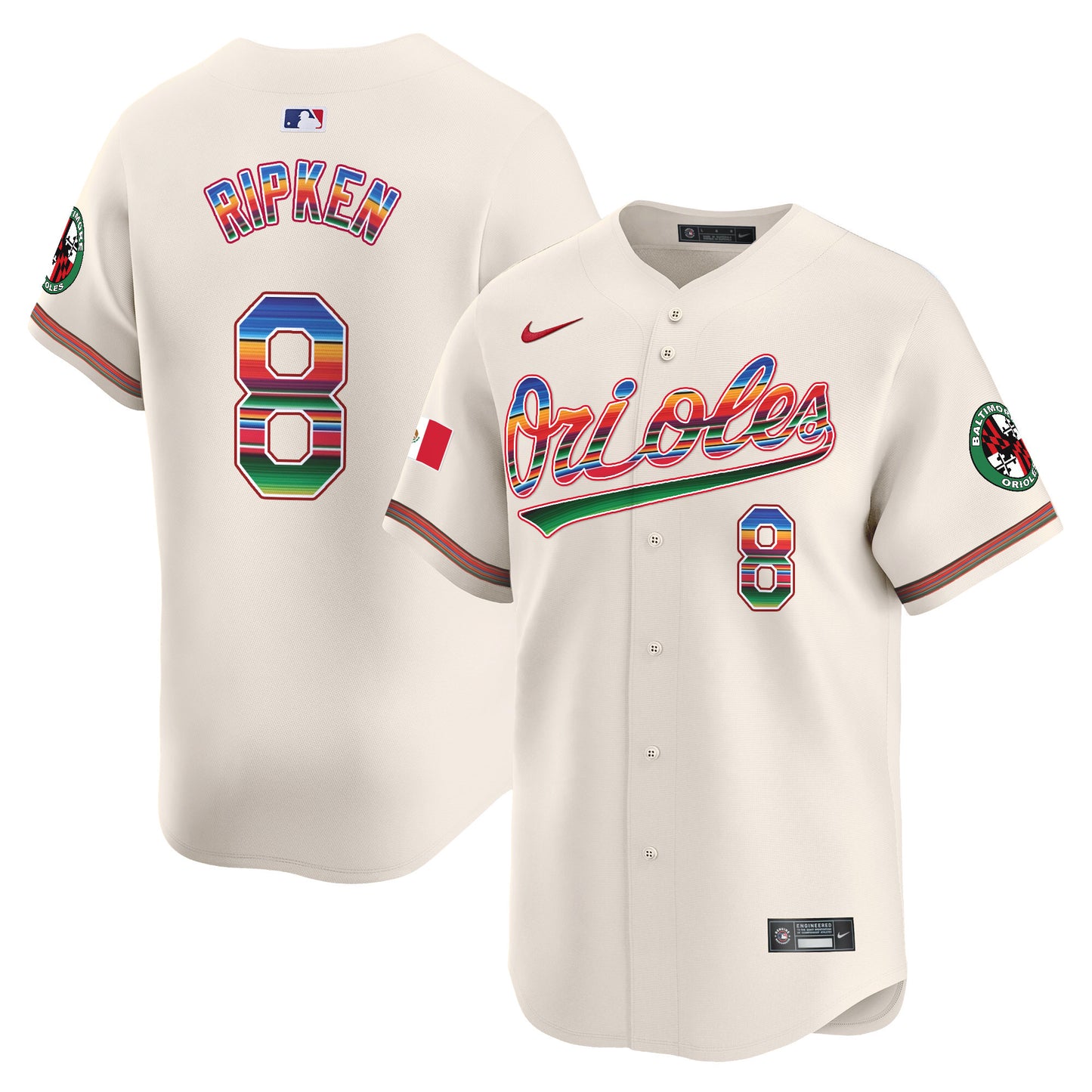 Men's Baltimore Orioles Mexico Vapor Premier Limited Jersey - All Stitched