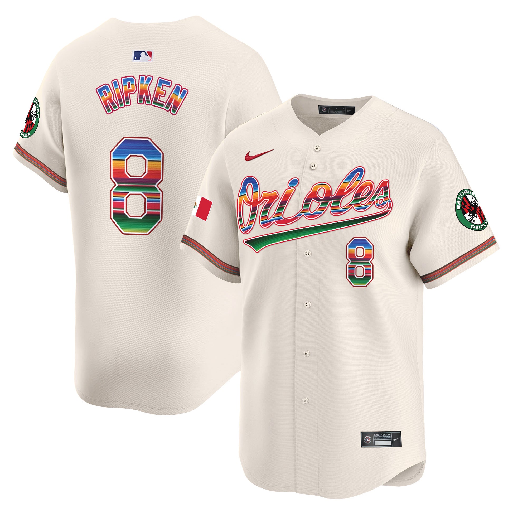 Men's Baltimore Orioles Mexico Vapor Premier Limited Jersey - All Stitched