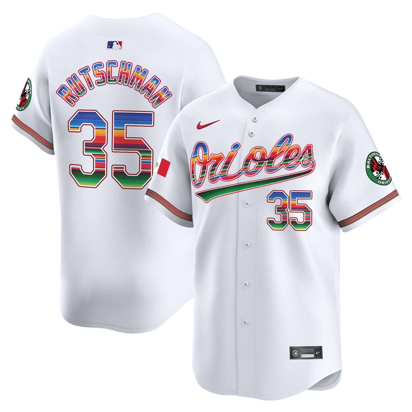 Men's Baltimore Orioles Mexico Vapor Premier Limited Jersey - All Stitched