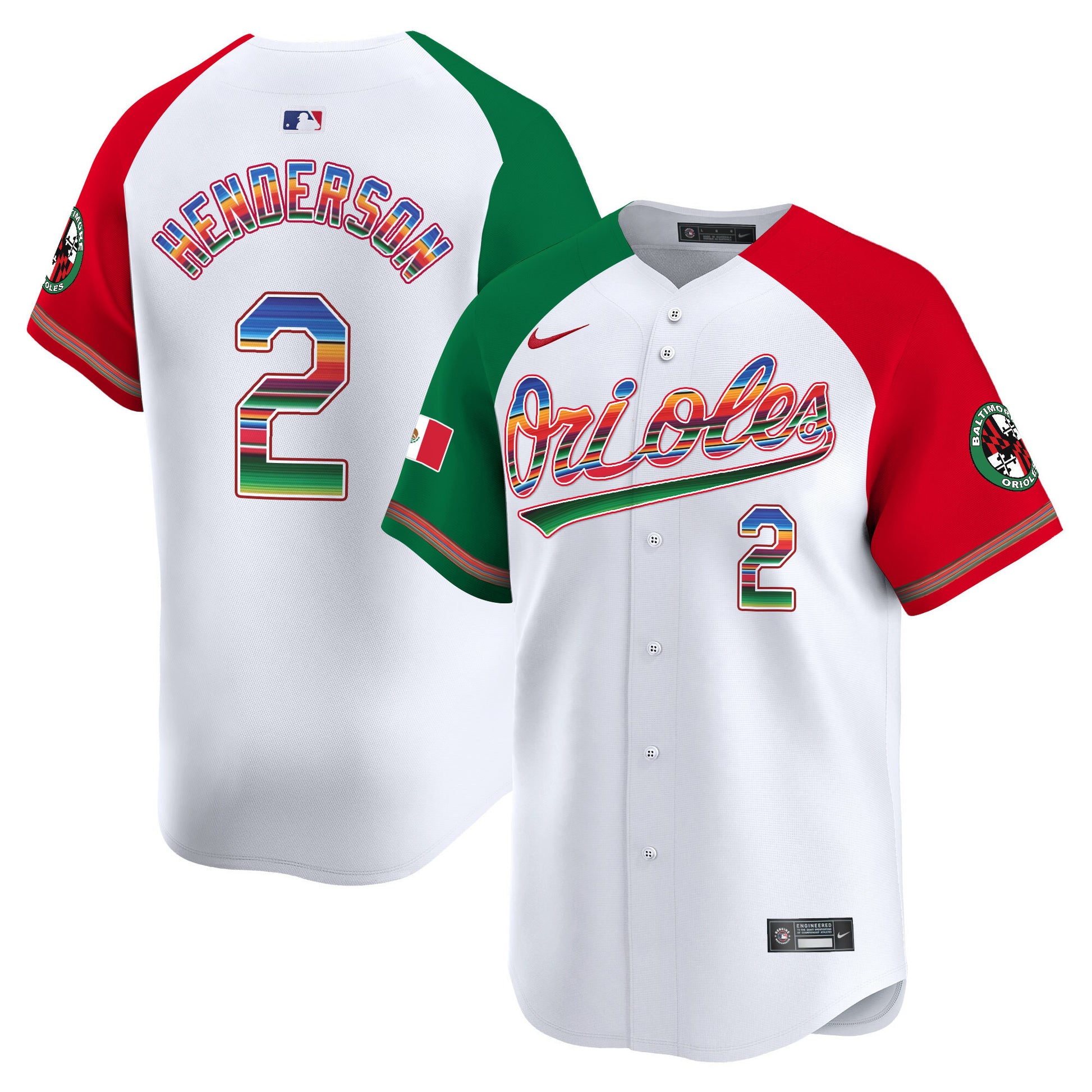 Men's Baltimore Orioles Mexico Vapor Premier Limited Jersey - All Stitched