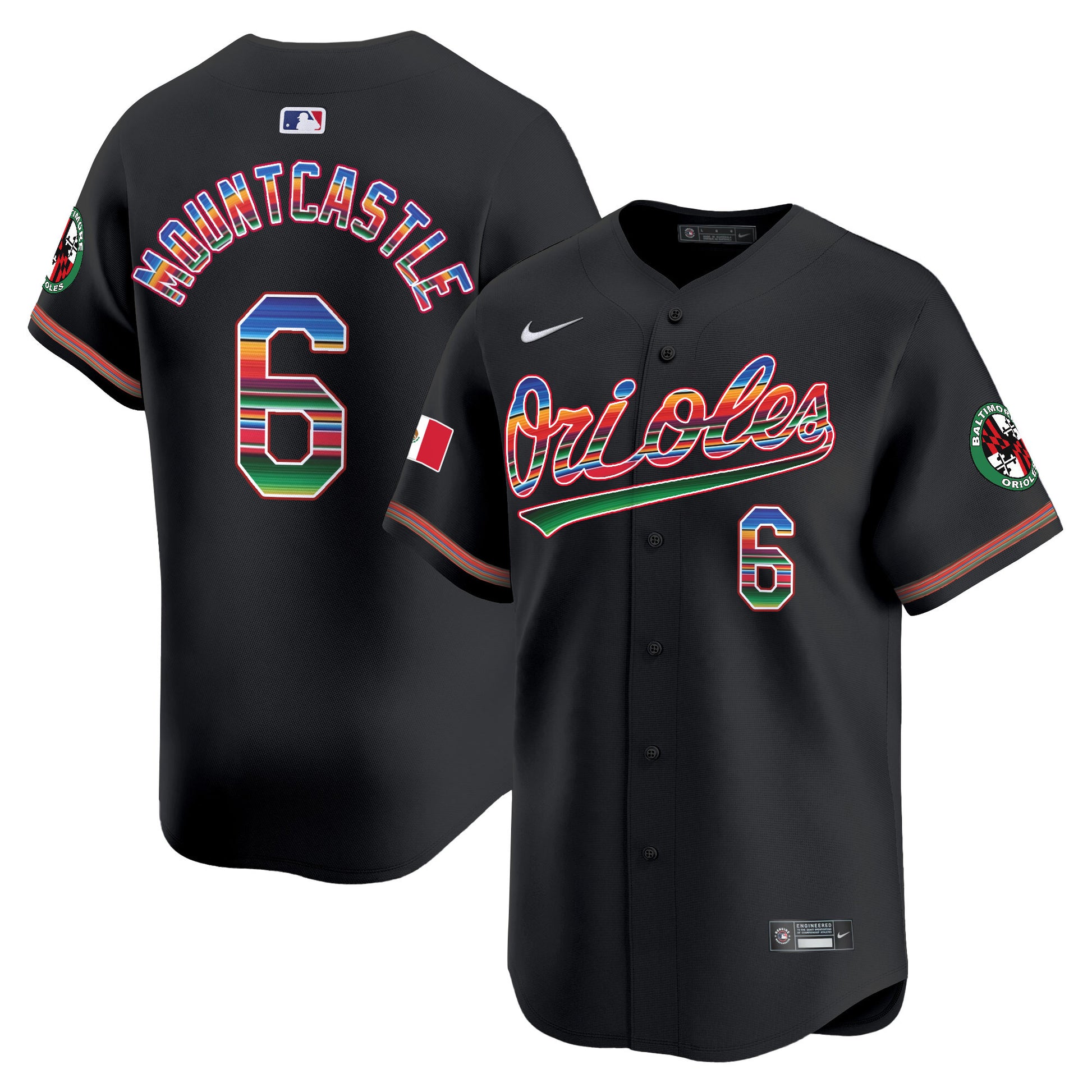 Men's Baltimore Orioles Mexico Vapor Premier Limited Jersey - All Stitched