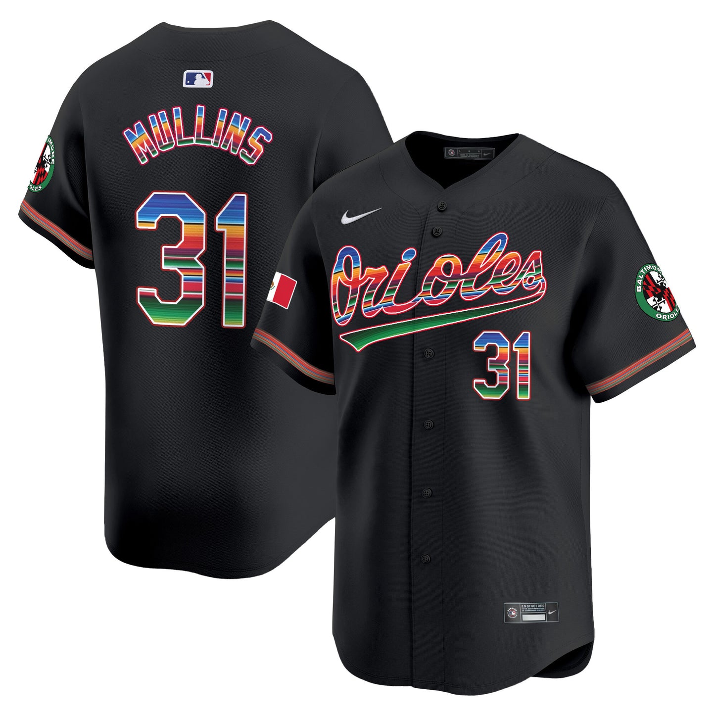 Men's Baltimore Orioles Mexico Vapor Premier Limited Jersey - All Stitched