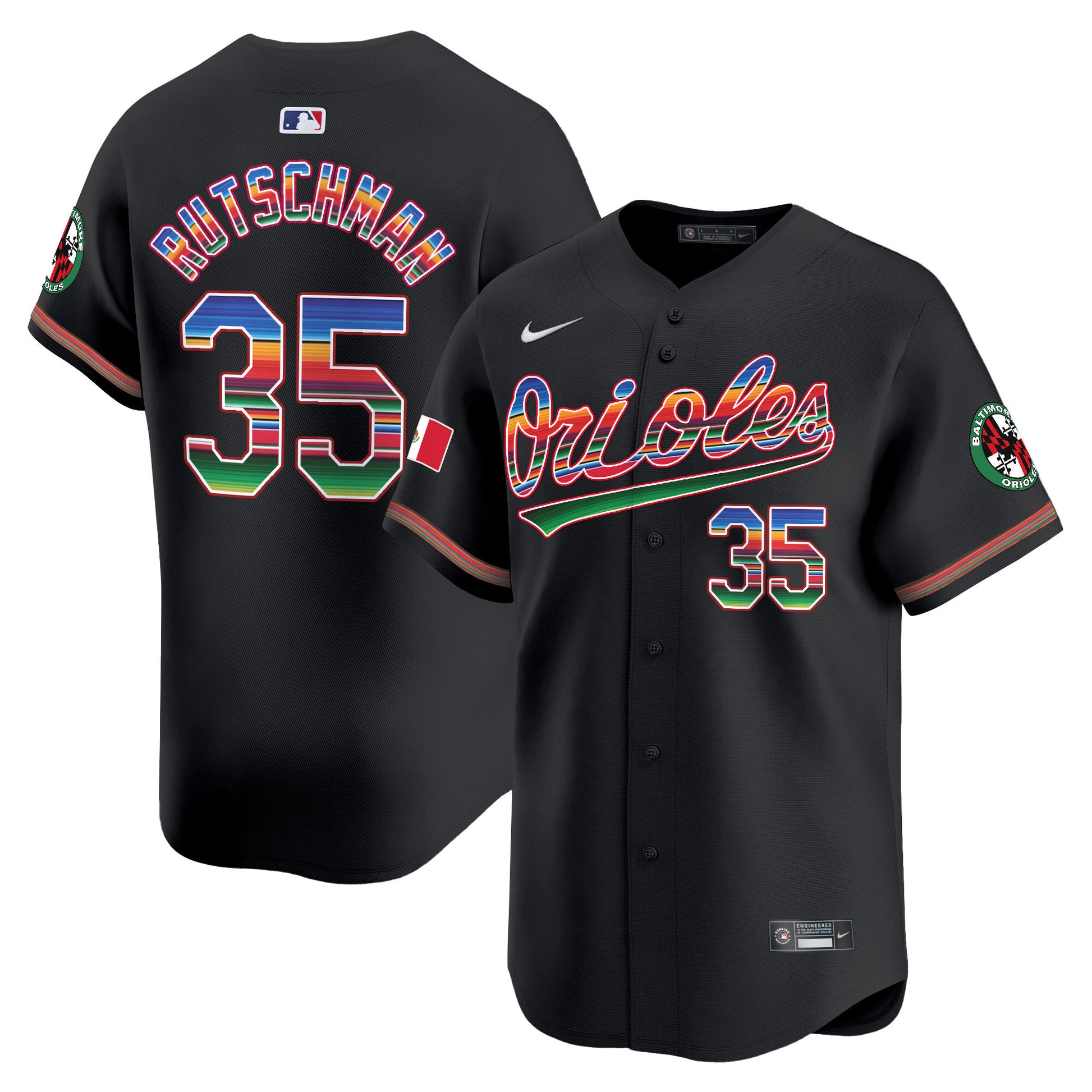 Men's Baltimore Orioles Mexico Vapor Premier Limited Jersey - All Stitched