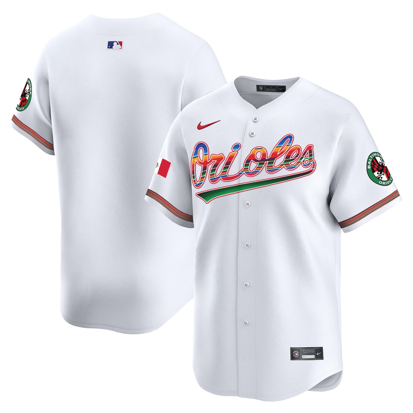 Men's Baltimore Orioles Mexico Vapor Premier Limited Jersey - All Stitched