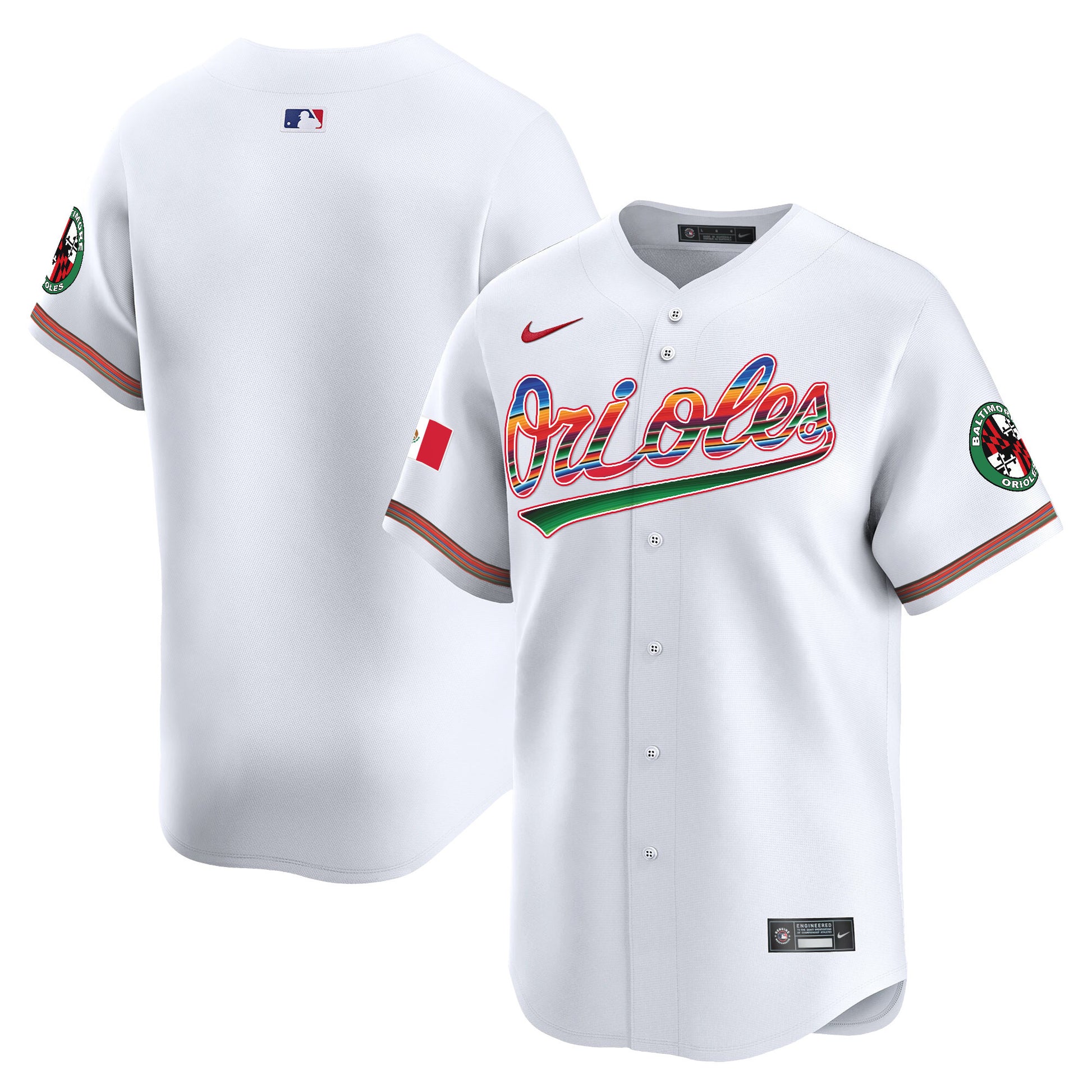 Men's Baltimore Orioles Mexico Vapor Premier Limited Jersey - All Stitched