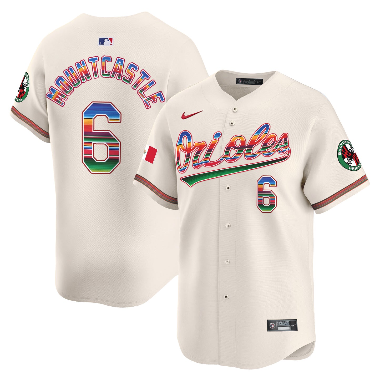 Men's Baltimore Orioles Mexico Vapor Premier Limited Jersey - All Stitched