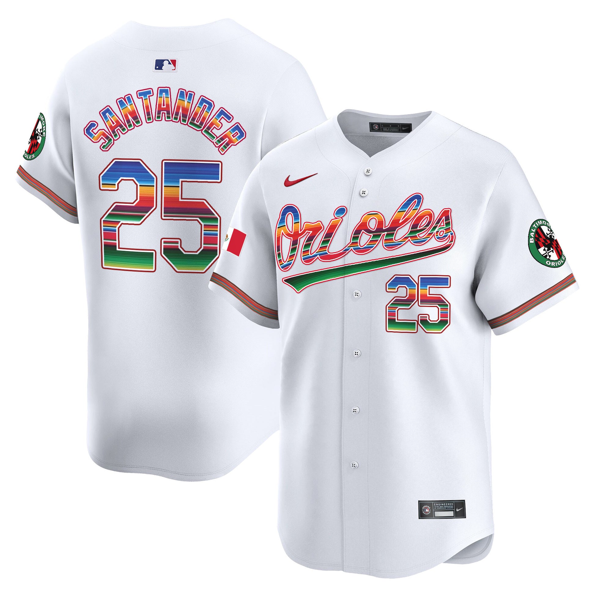 Men's Baltimore Orioles Mexico Vapor Premier Limited Jersey - All Stitched