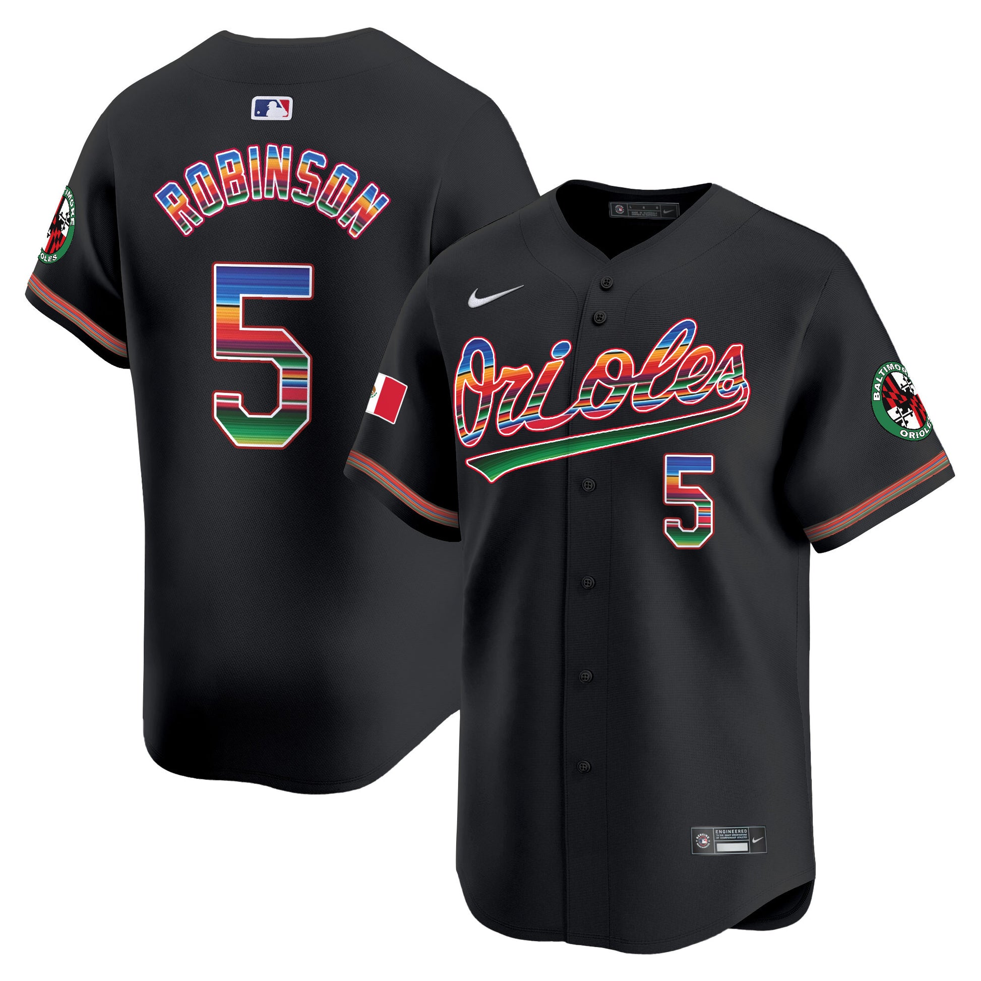 Men's Baltimore Orioles Mexico Vapor Premier Limited Jersey - All Stitched