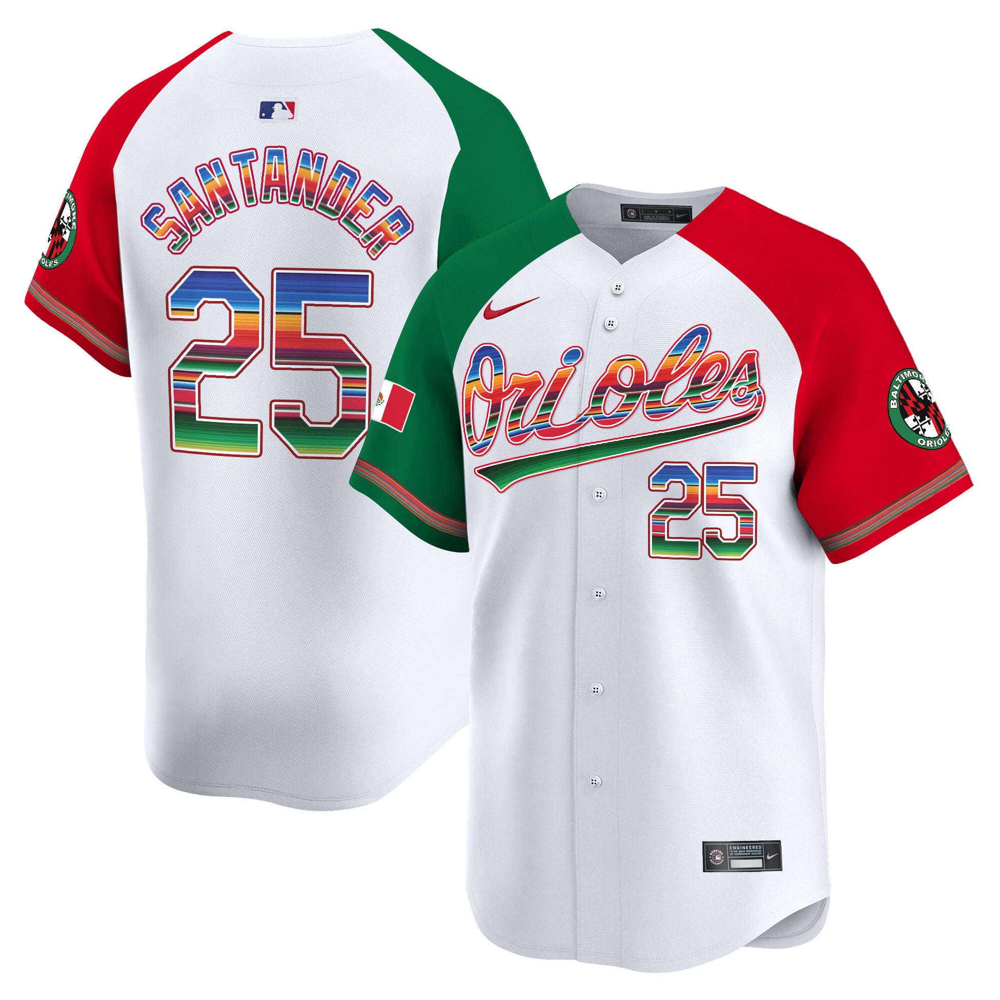 Men's Baltimore Orioles Mexico Vapor Premier Limited Jersey - All Stitched