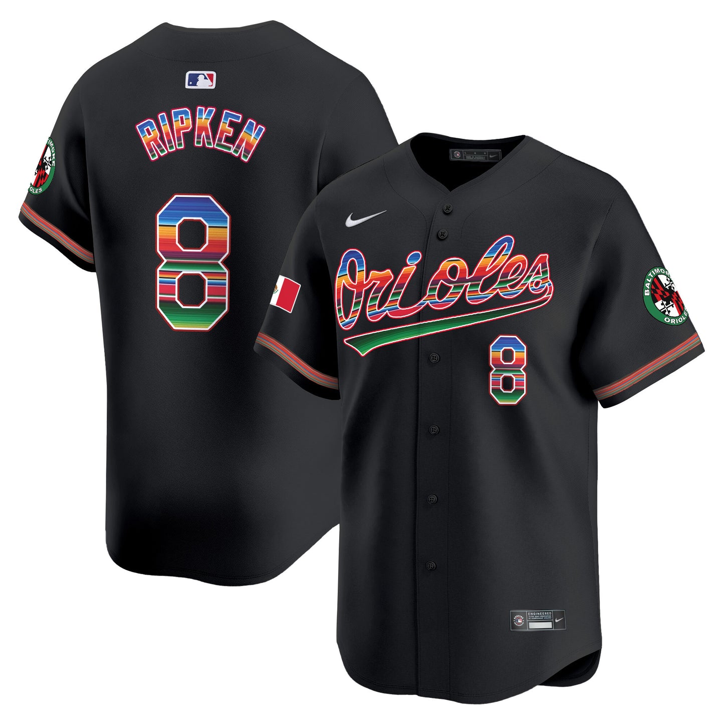 Men's Baltimore Orioles Mexico Vapor Premier Limited Jersey - All Stitched