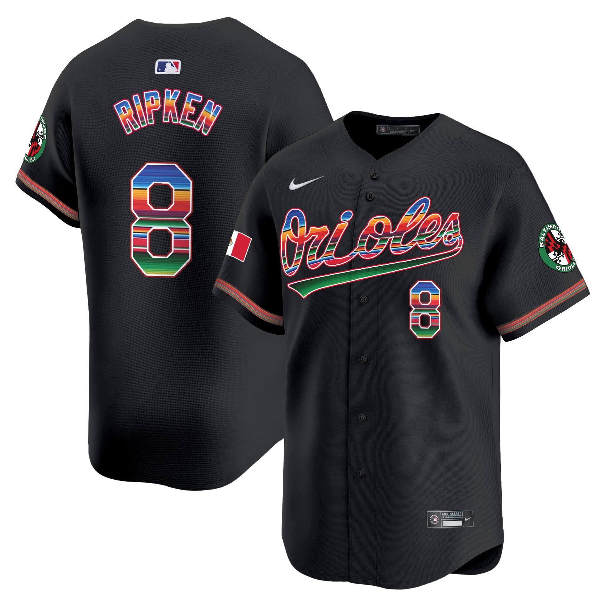 Men's Baltimore Orioles Mexico Vapor Premier Limited Jersey - All Stitched