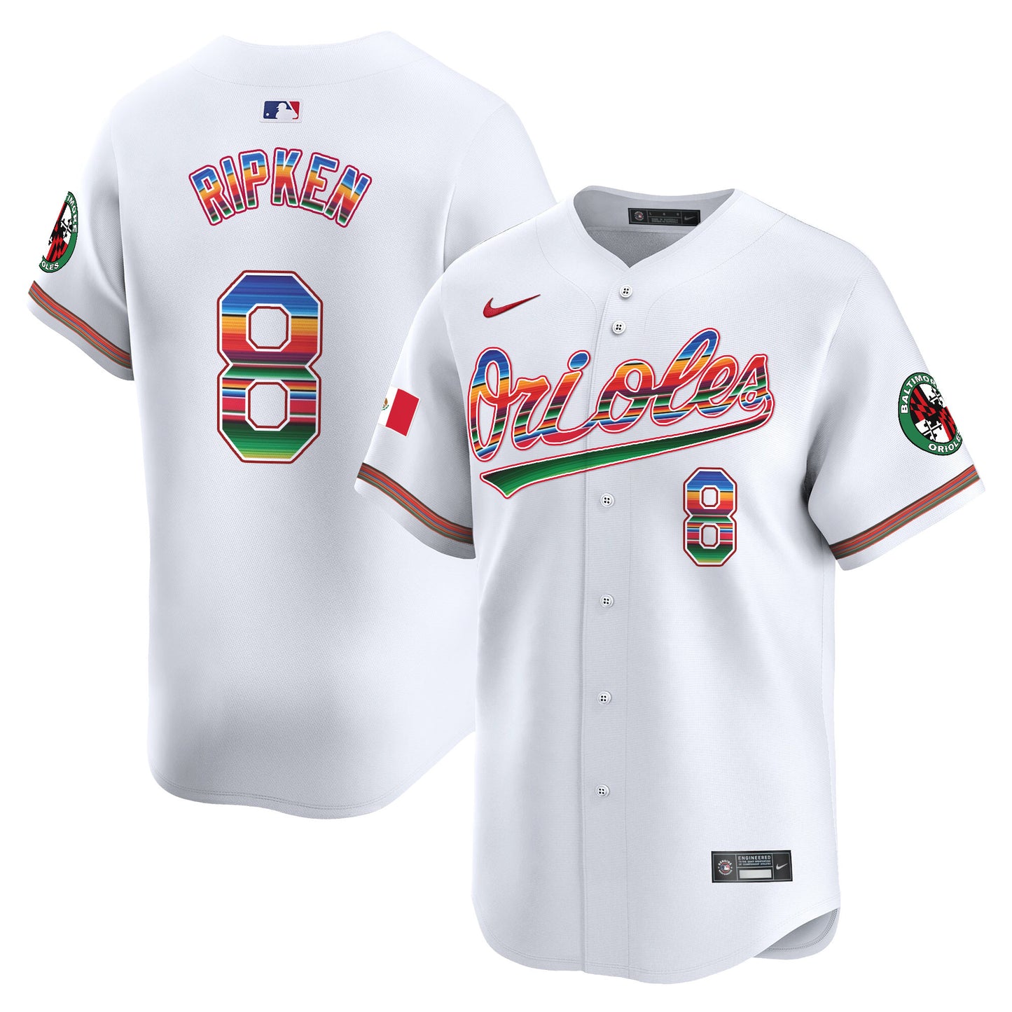 Men's Baltimore Orioles Mexico Vapor Premier Limited Jersey - All Stitched