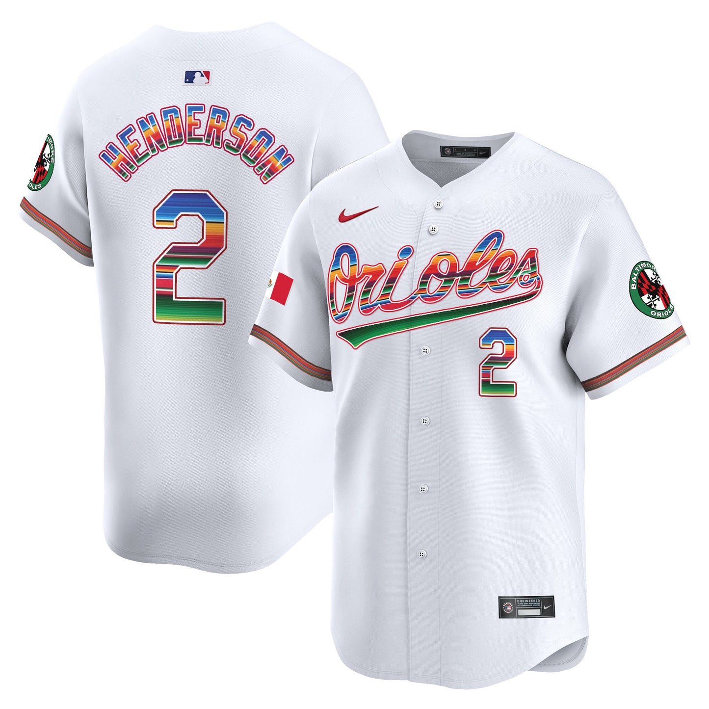 Men's Baltimore Orioles Mexico Vapor Premier Limited Jersey - All Stitched