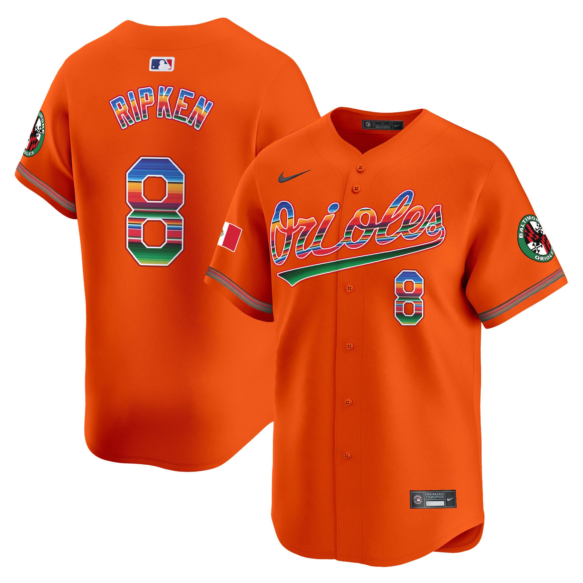 Men's Baltimore Orioles Mexico Vapor Premier Limited Jersey - All Stitched