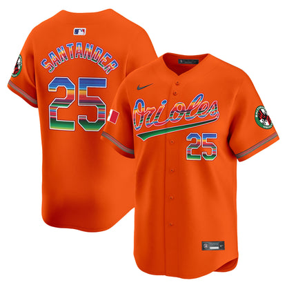 Men's Baltimore Orioles Mexico Vapor Premier Limited Jersey - All Stitched