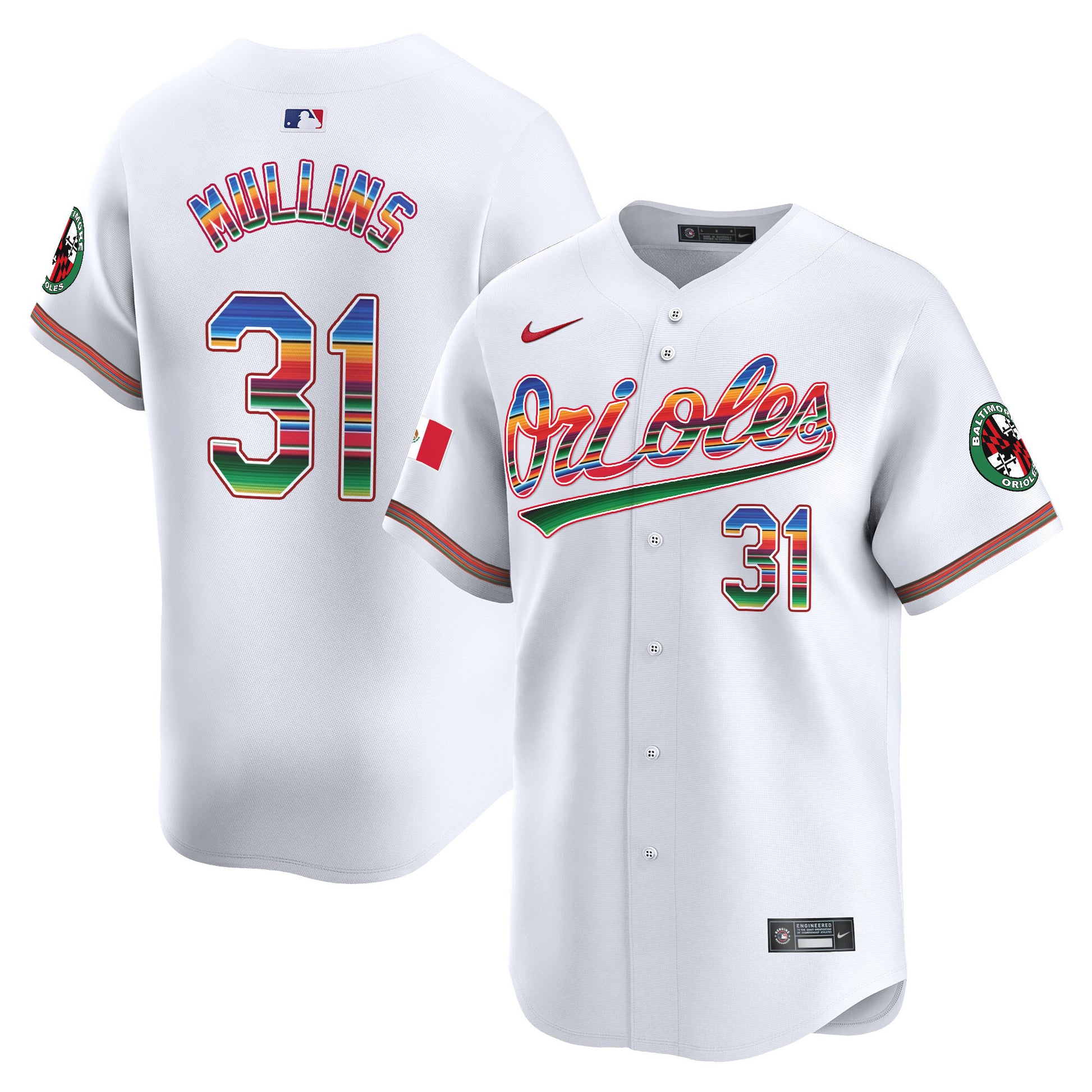 Men's Baltimore Orioles Mexico Vapor Premier Limited Jersey - All Stitched