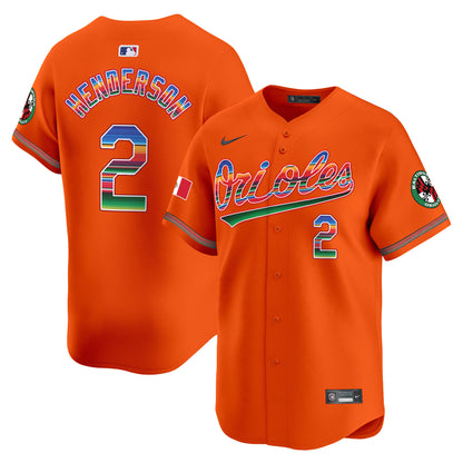 Men's Baltimore Orioles Mexico Vapor Premier Limited Jersey - All Stitched