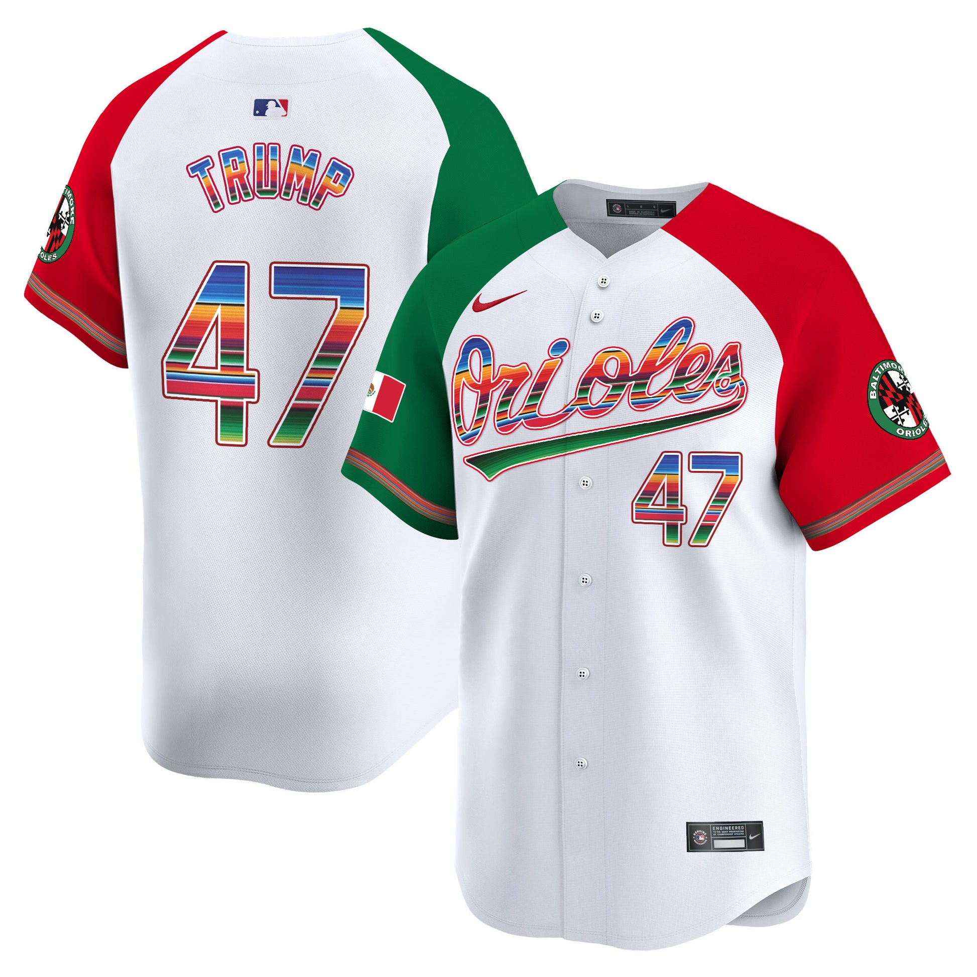 Men's Baltimore Orioles Mexico Vapor Premier Limited Jersey - All Stitched