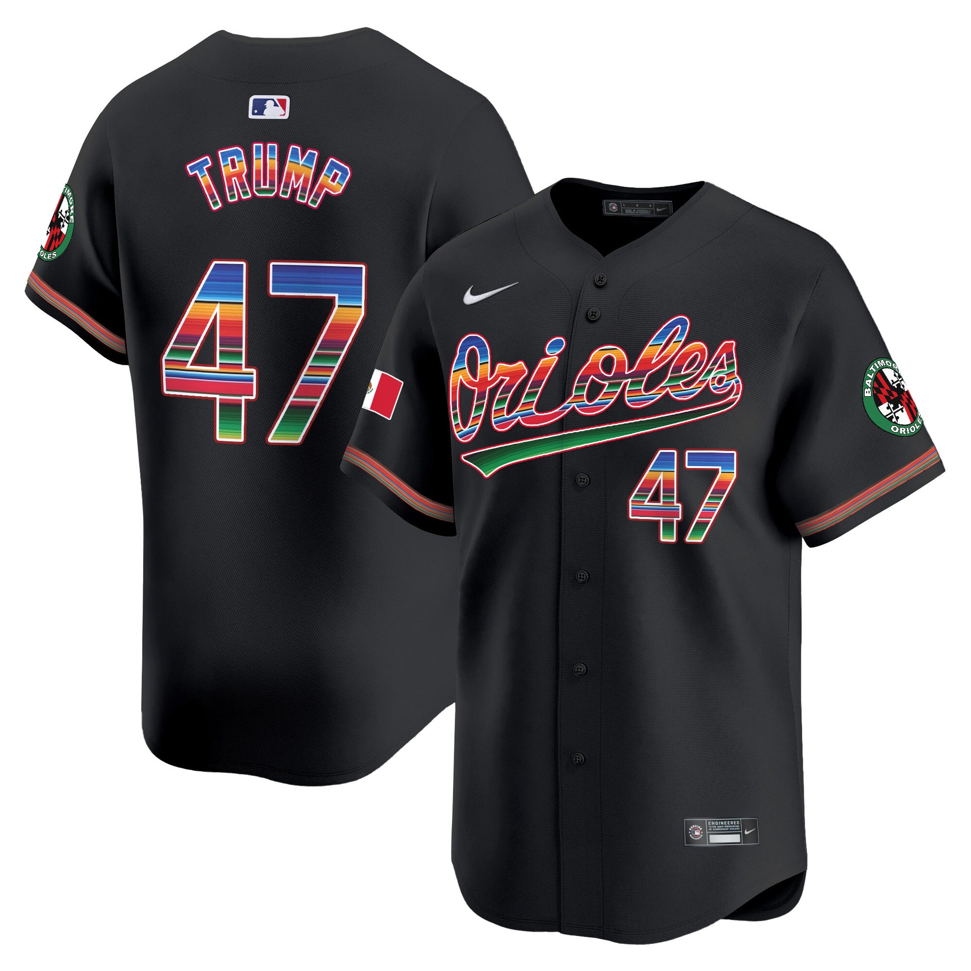 Men's Baltimore Orioles Mexico Vapor Premier Limited Jersey - All Stitched