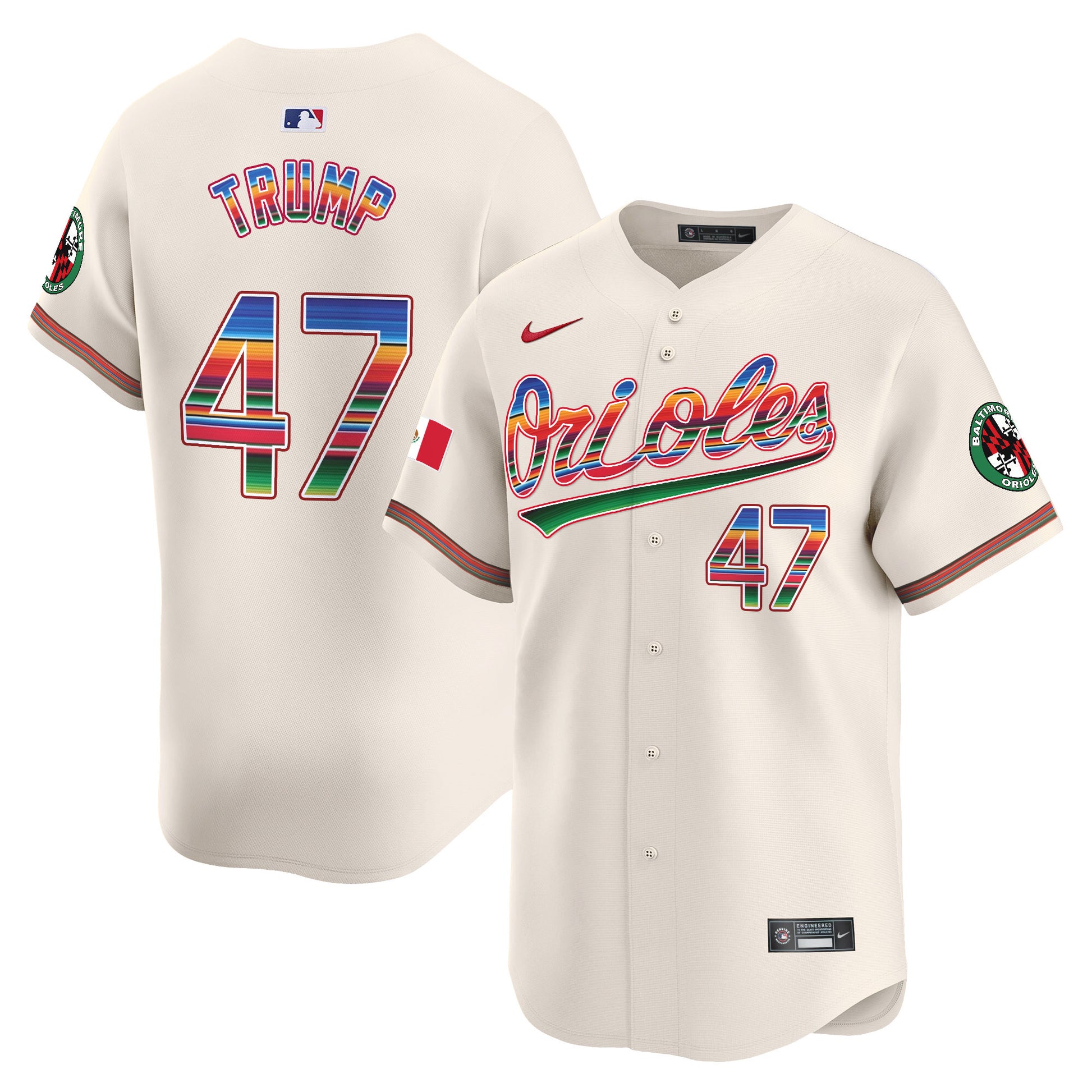 Men's Baltimore Orioles Mexico Vapor Premier Limited Jersey - All Stitched