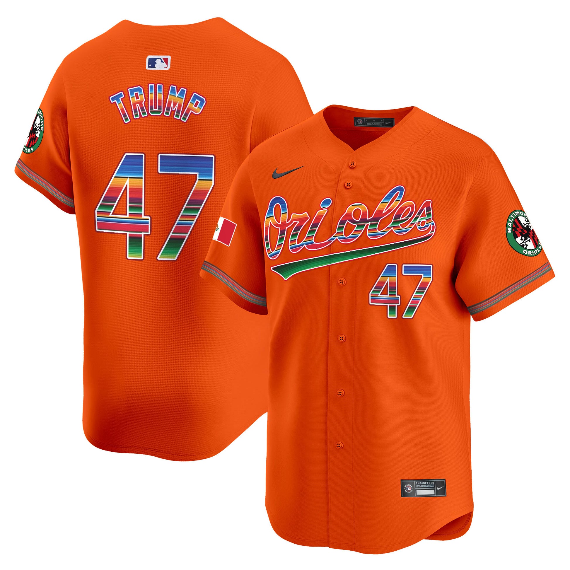 Men's Baltimore Orioles Mexico Vapor Premier Limited Jersey - All Stitched
